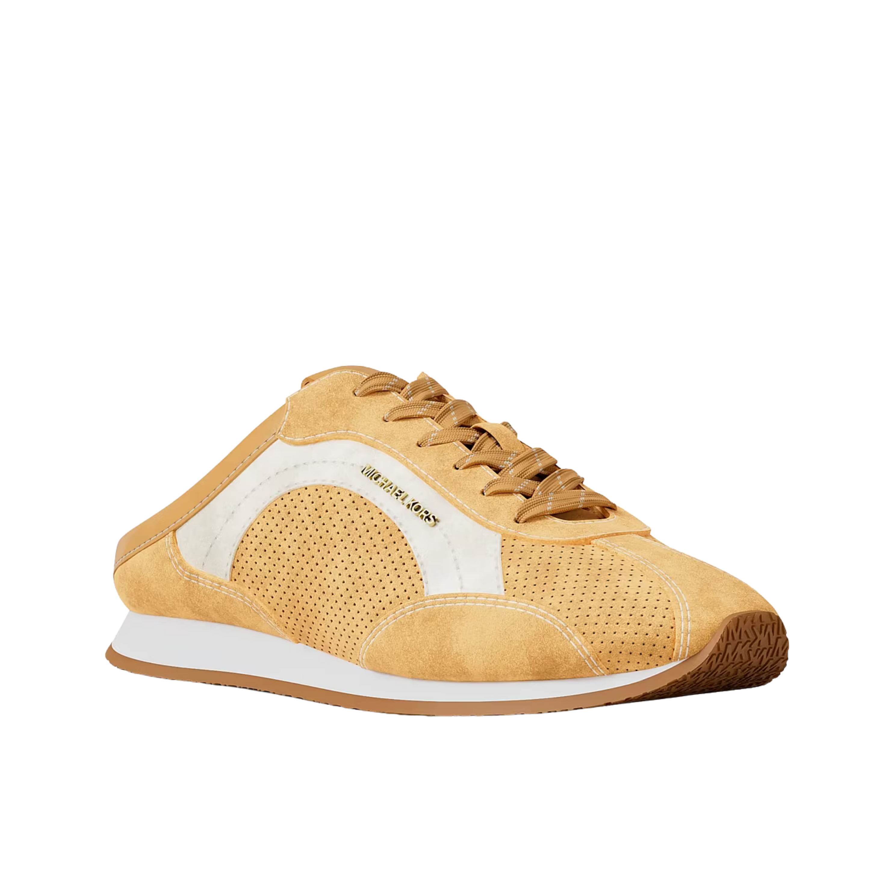 Michael Kors Women Avi Suede Slip On Sneaker - Honeywheat