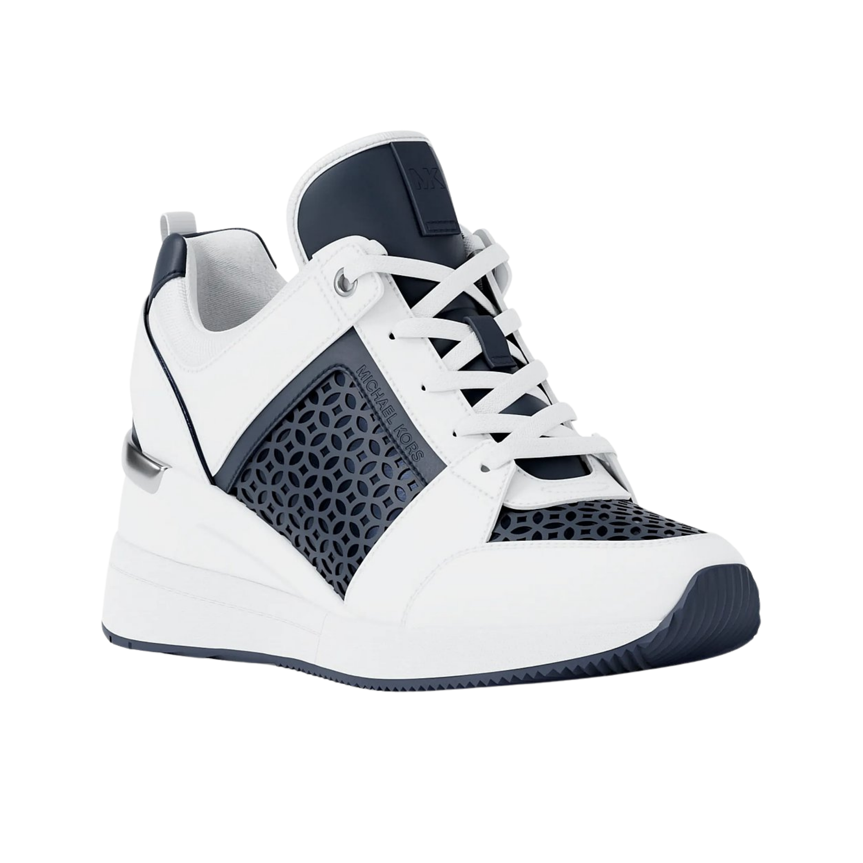 Michael Kors Women Georgie Perforated Trainer - Navy
