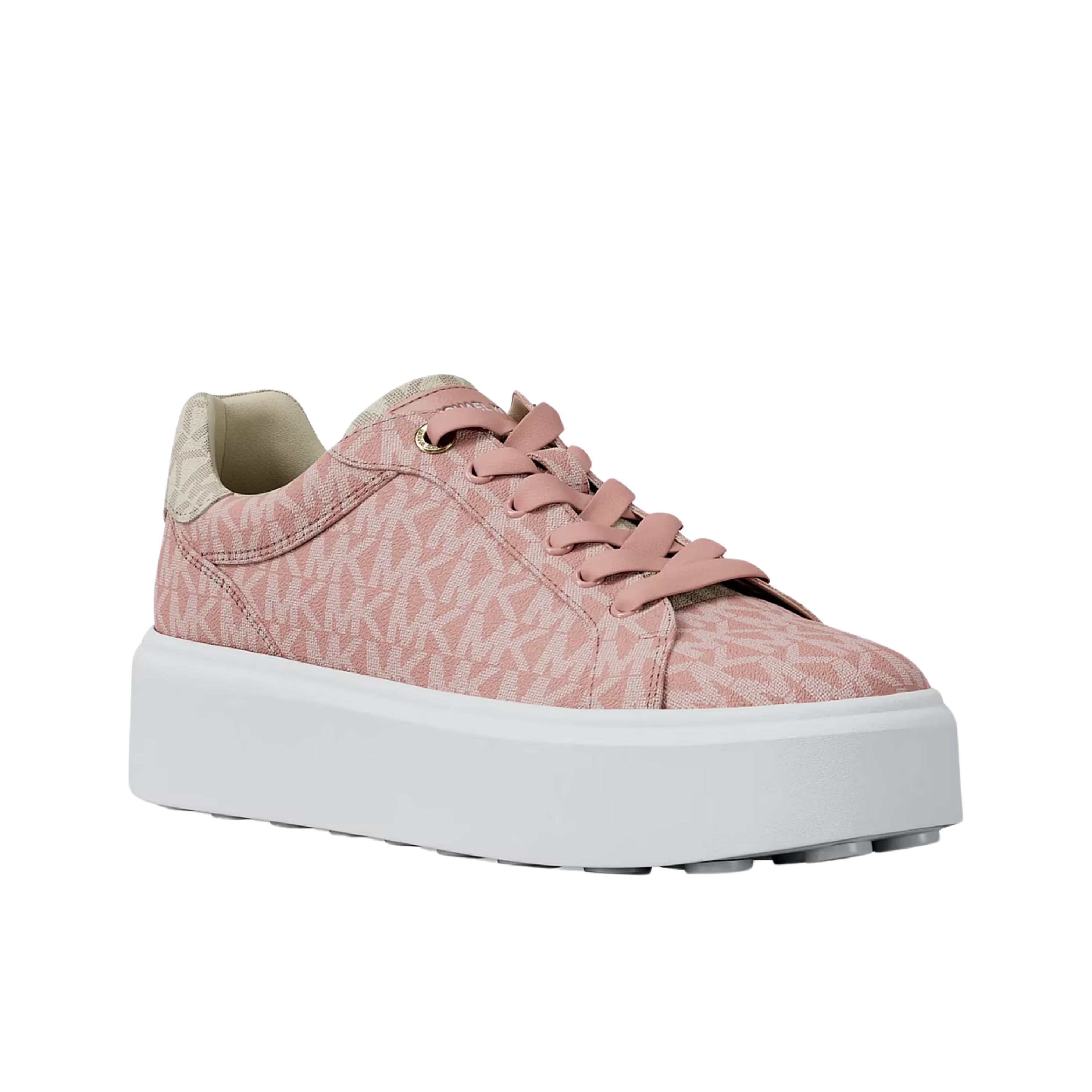 Michael Kors Women Romey Two Tone Logo Platform Sneaker - Powder Blush