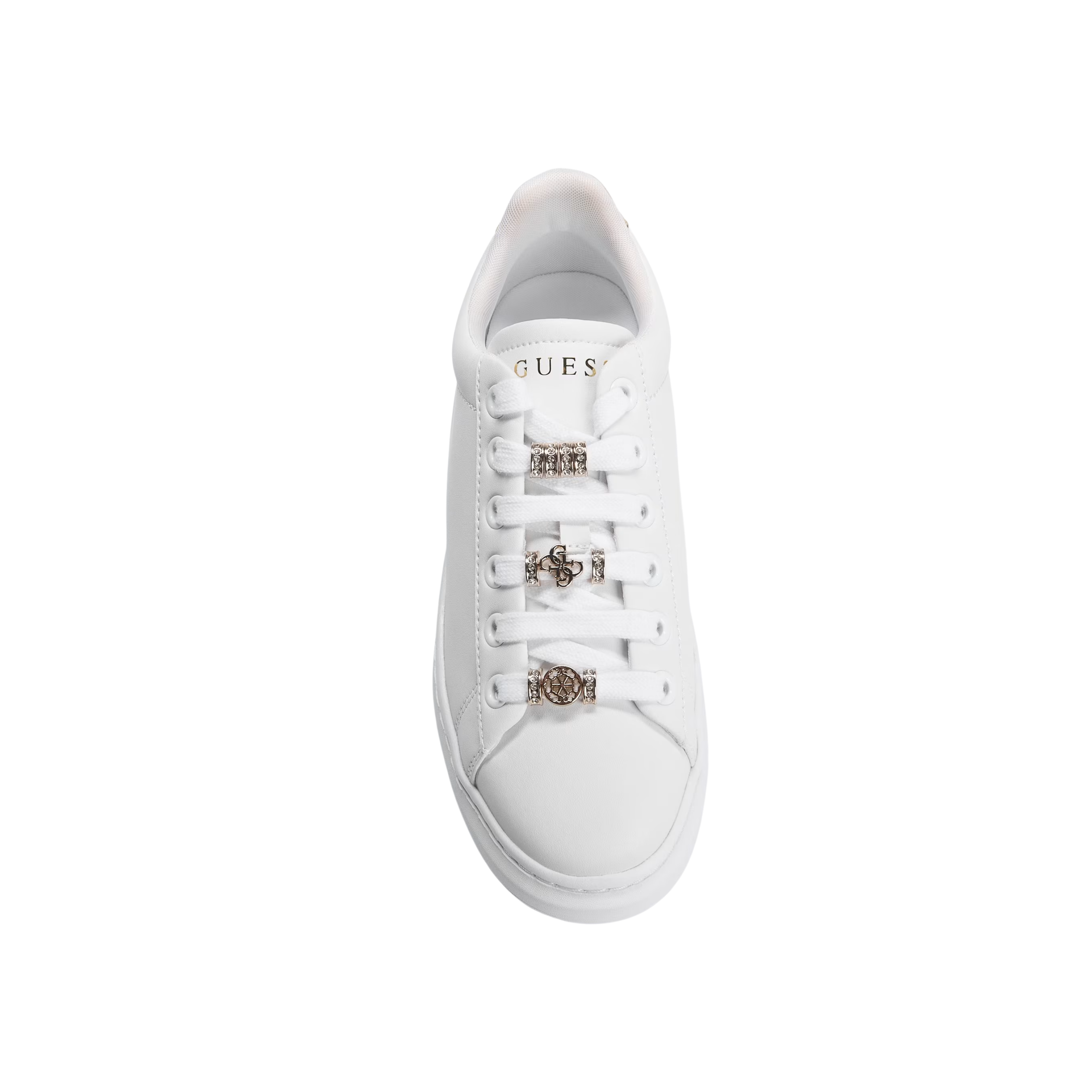 Guess Women Fionia Charms Sneakers - White