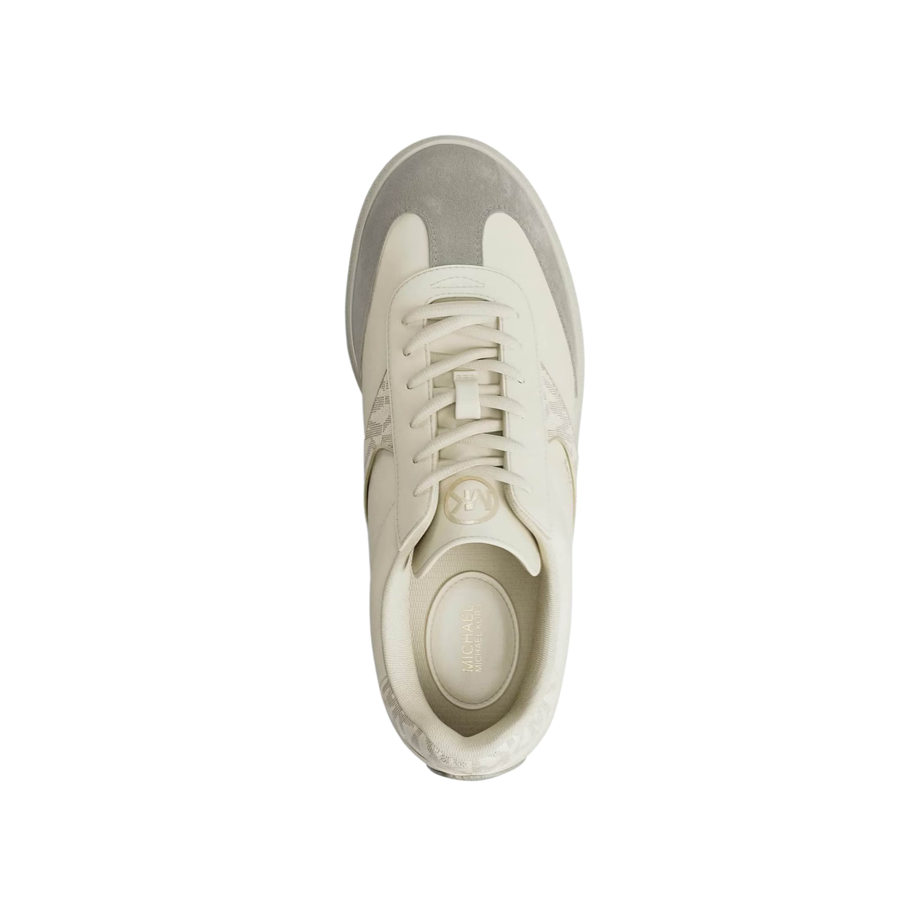 Michael Kors Women Benny Mixed Media Sneaker - Cream