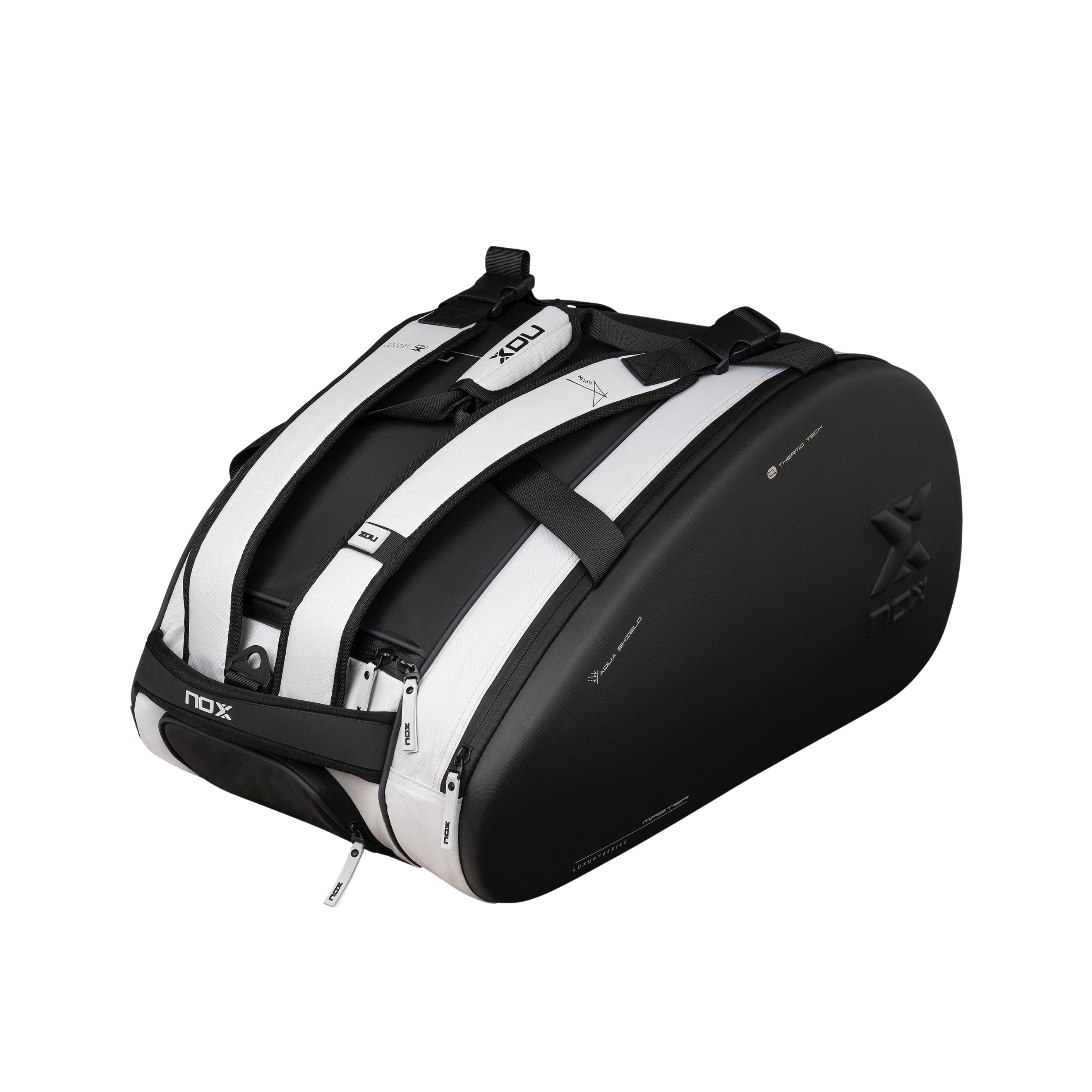 Nox Luxury Master Padel Bag - White Black