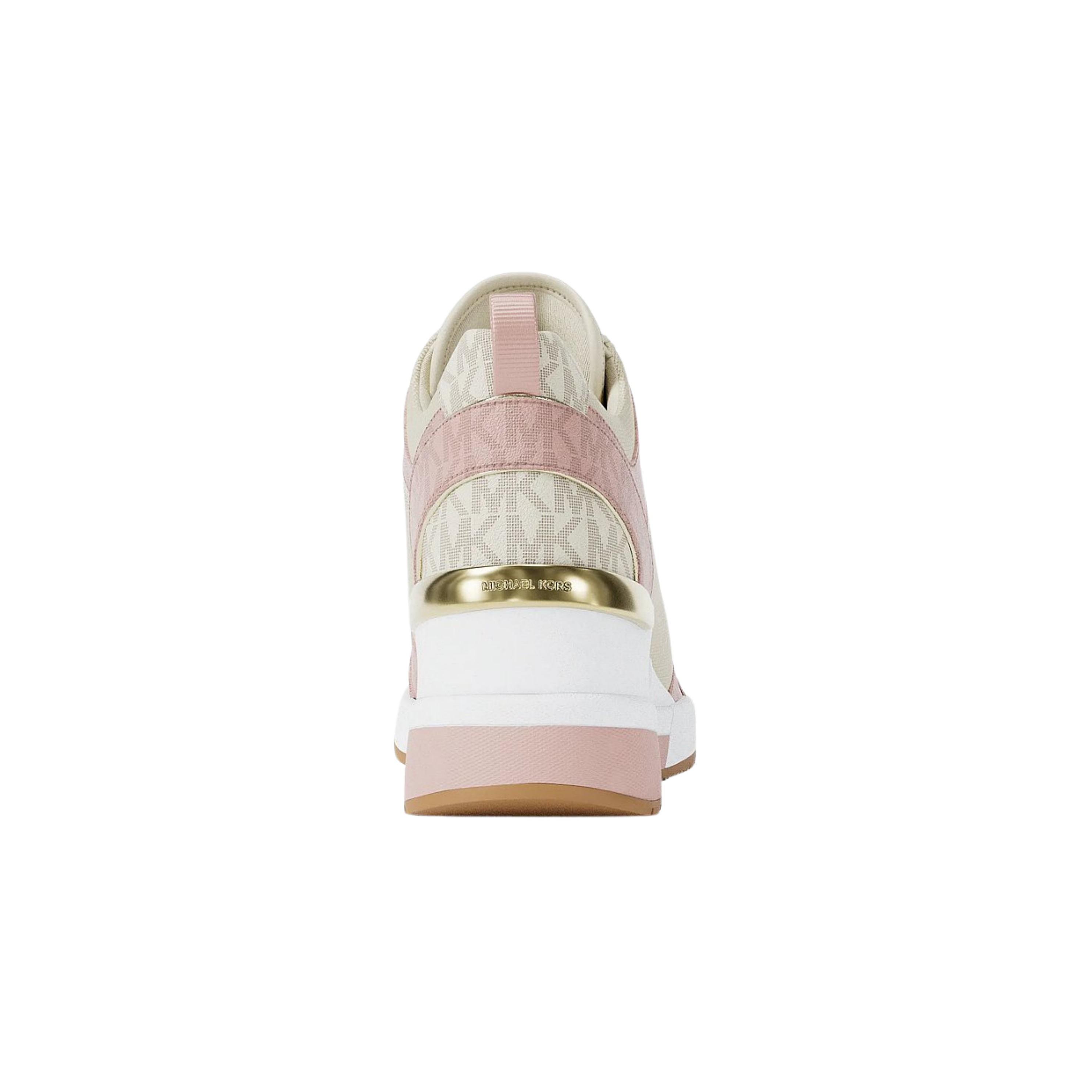 Michael Kors Women Georgie Signature Logo Wedge Trainer - Powder Blush MLT