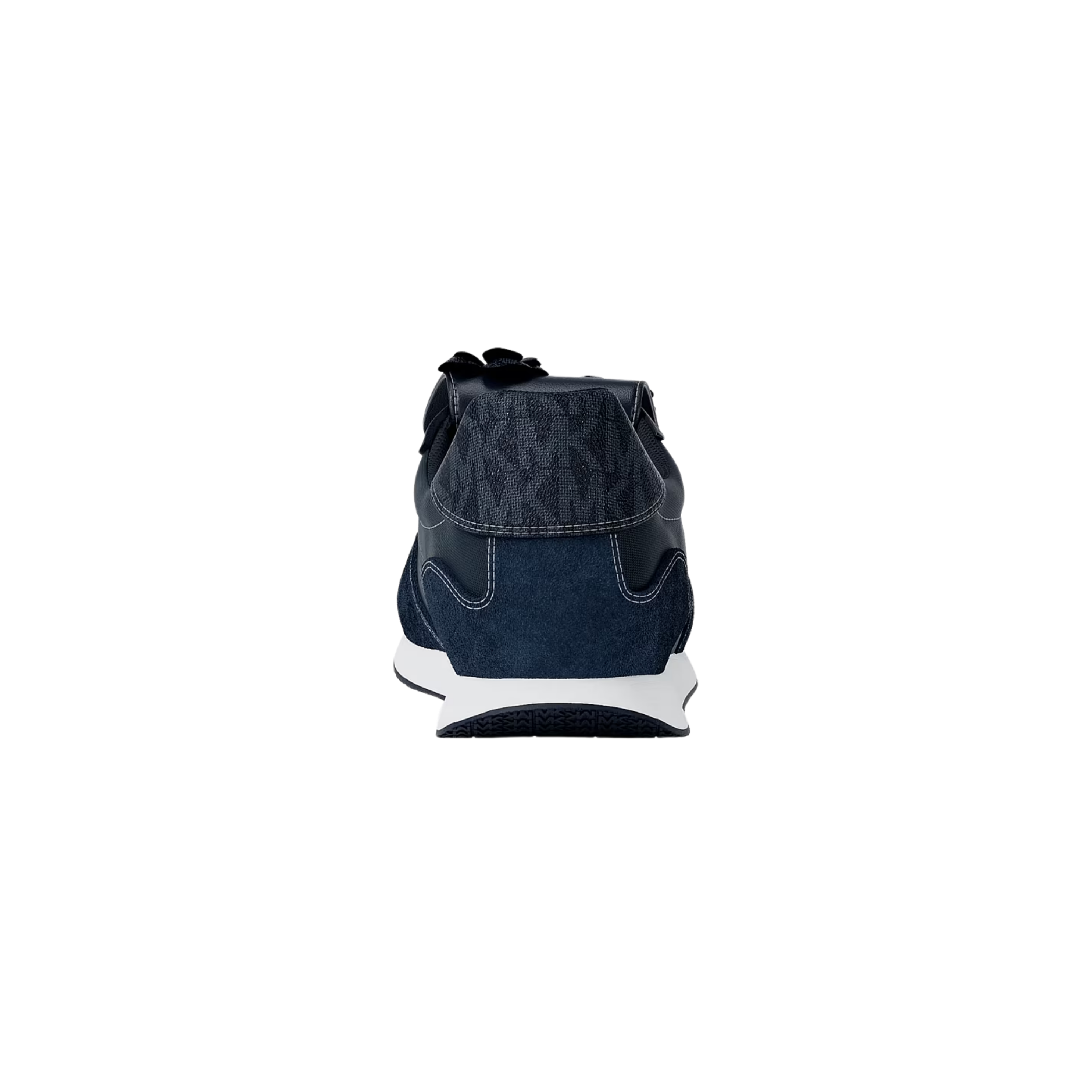 Michael Kors Women Essex Embellished Mixed Media Trainer - Navy