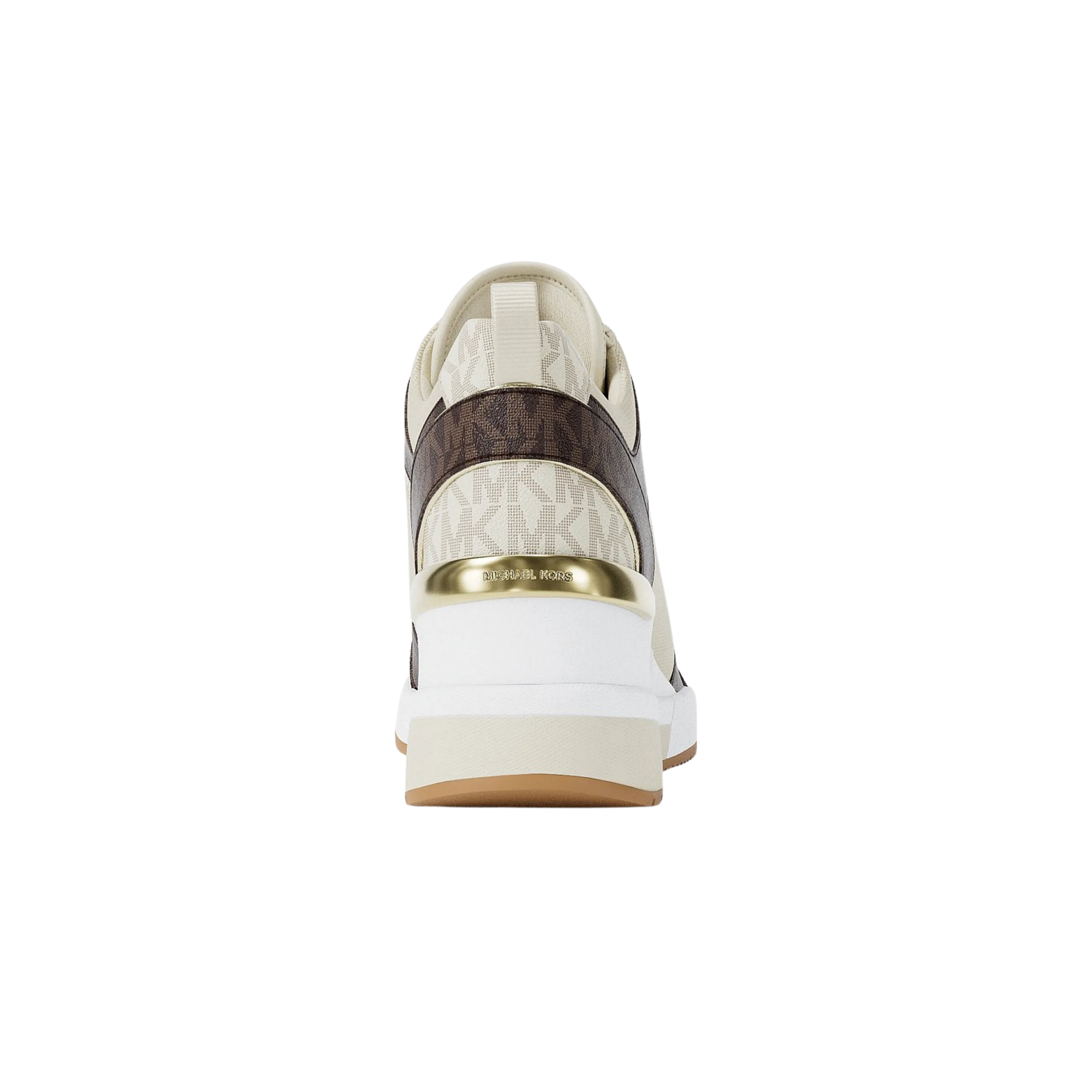 Michael Kors Women Georgie Signature Logo Wedge Trainer - Brown Multi