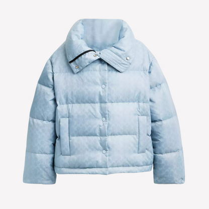 COACH Women Short Puffer - Pale Blue