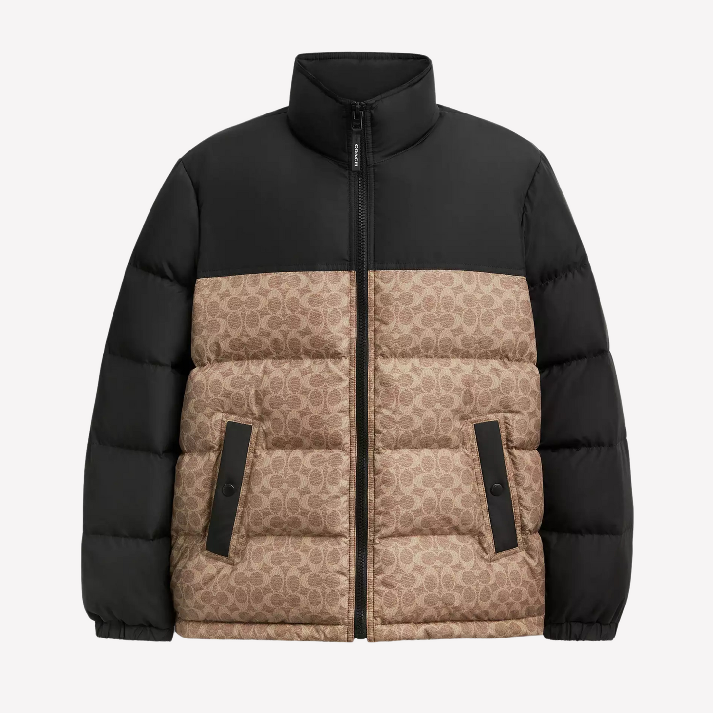 COACH Men Down Jacket - Tan Signature