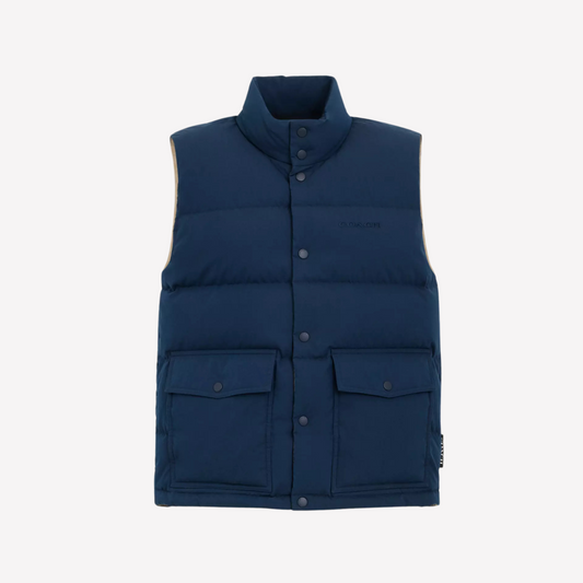 COACH Men Down Vest - Washed Navy