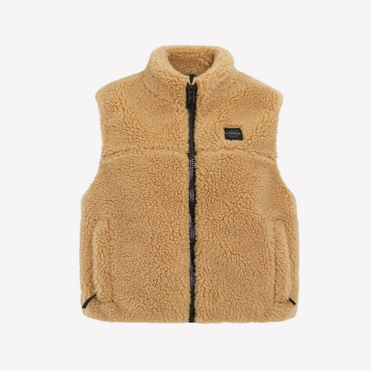 COACH Women Sherpa Vest - Caramel