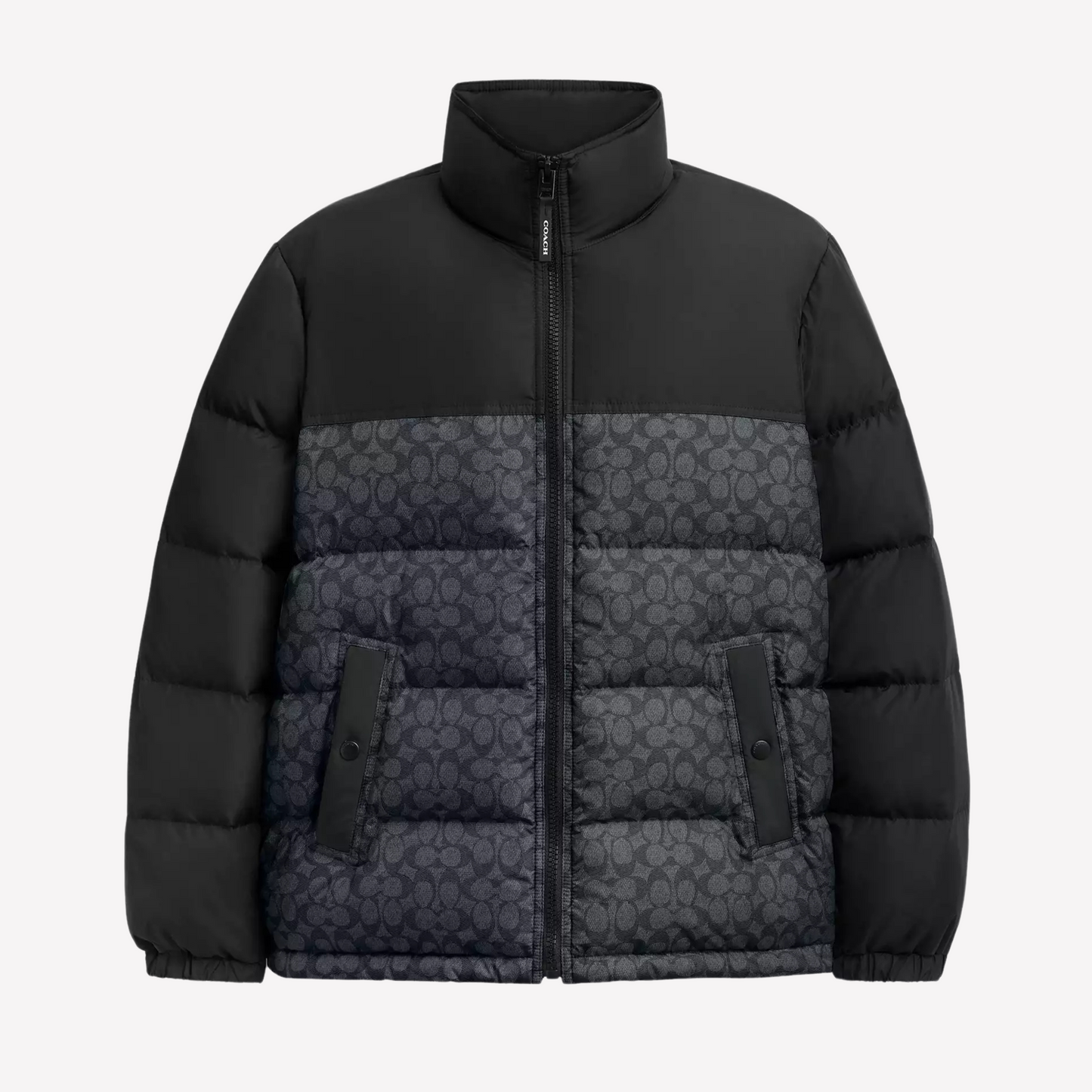 COACH Men Down Jacket - Charcoal Signature