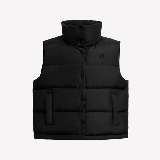 COACH Women Puffer Vest -  Black