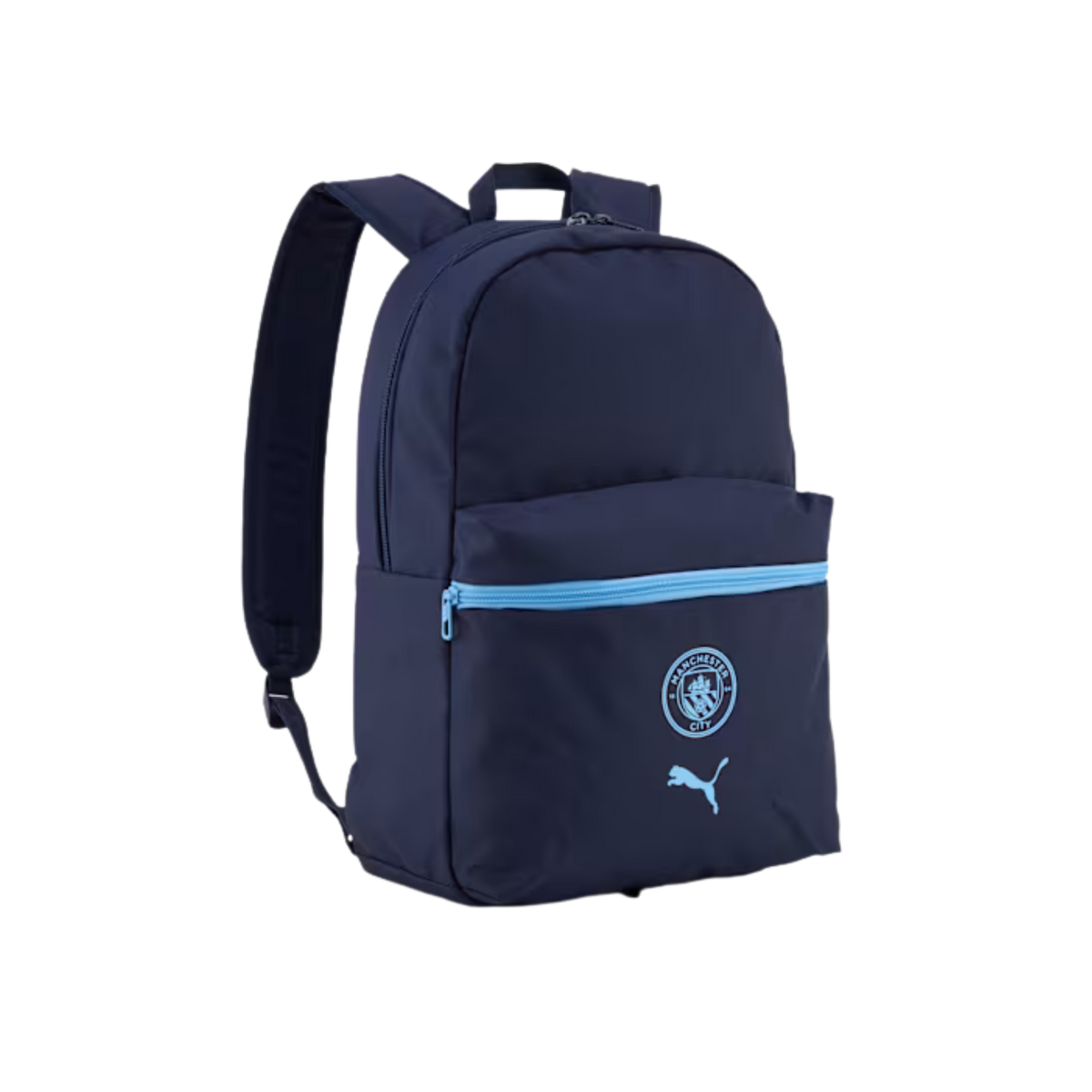 Puma Men Manchester City Soccer Essentials Backpack - Navy Team Light Blue