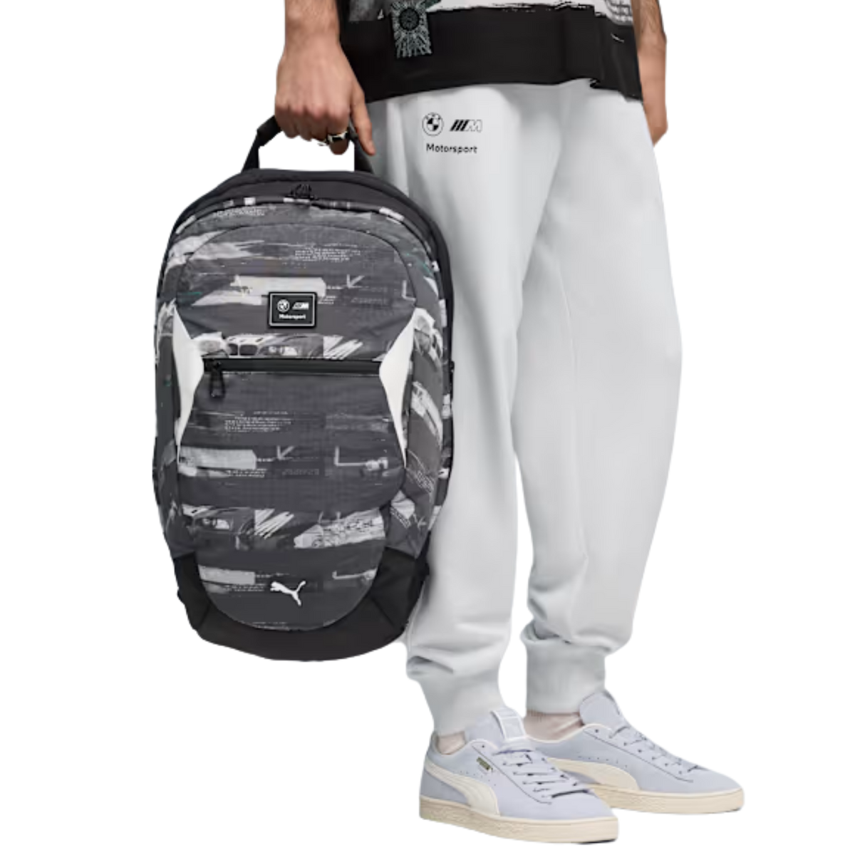 Puma Men BMW M Motorsport Backpack - Black AOP