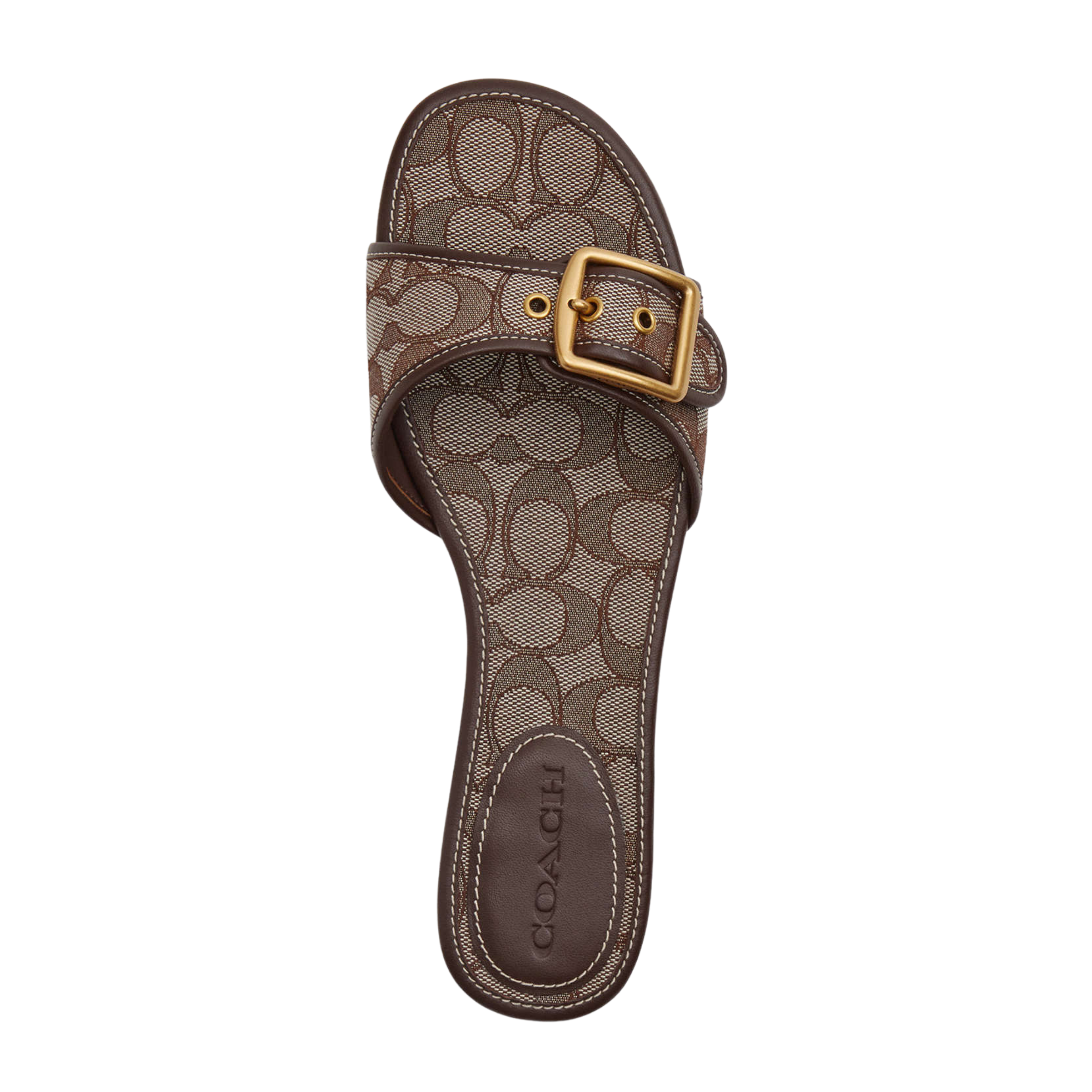 Coach Women's Margot Flat Sandal - Oak Maple