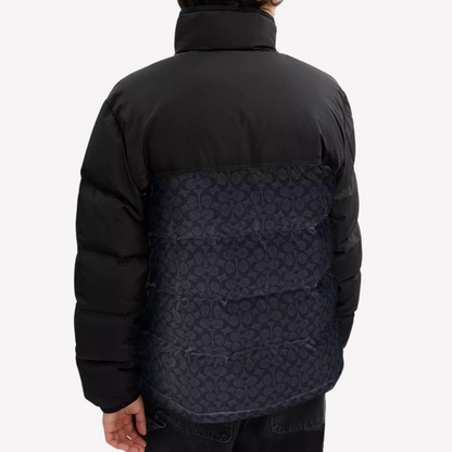 COACH Men Down Jacket - Charcoal Signature