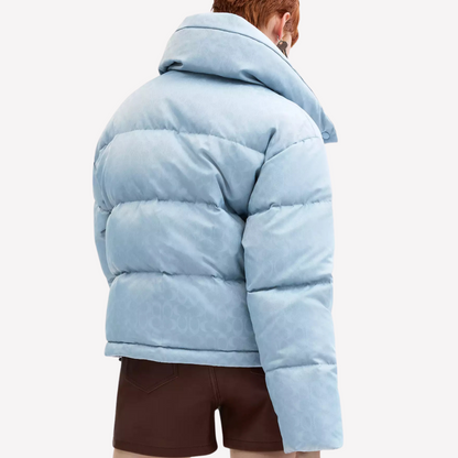 COACH Women Short Puffer - Pale Blue