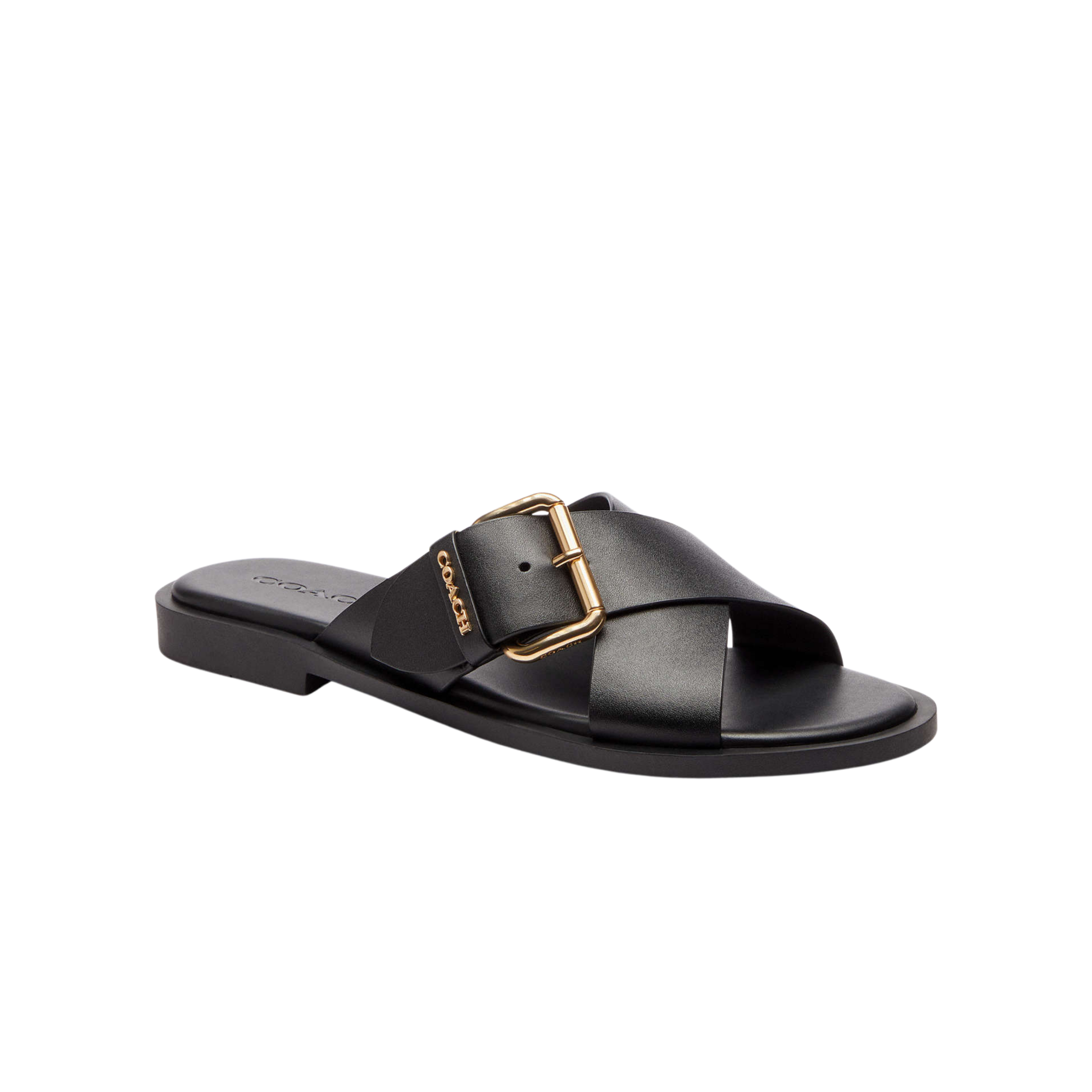 Coach Women's Crisscross Buckle Sandal - Black