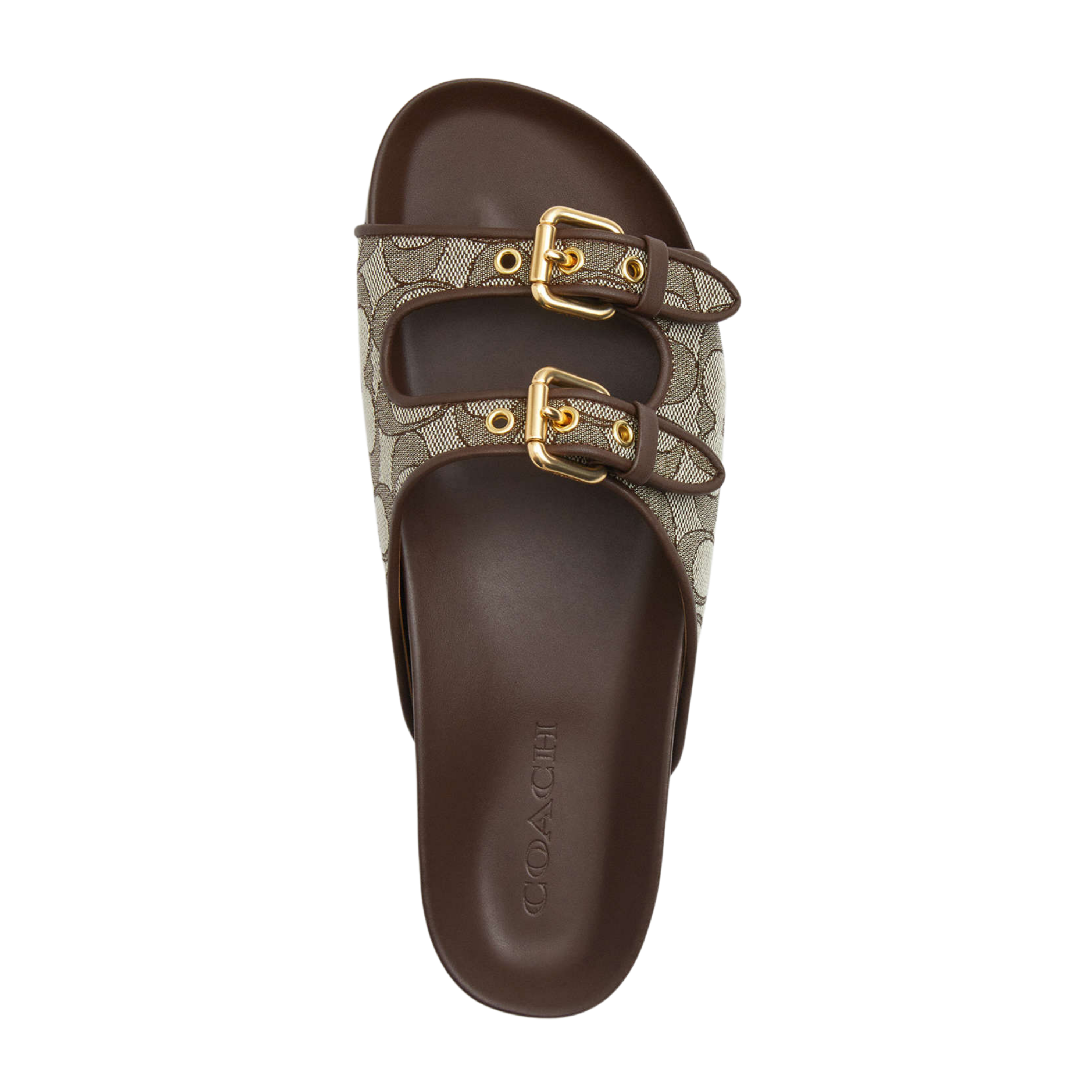Coach Women's Two Band Buckle Sandal - Oak Maple