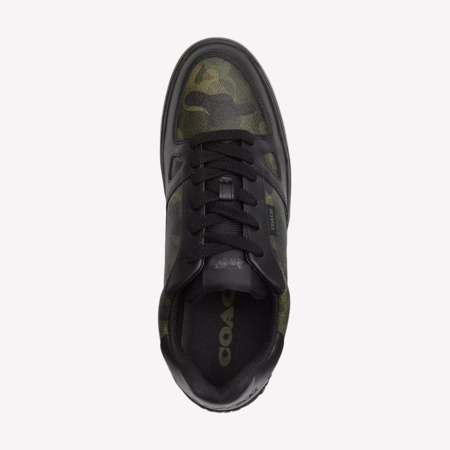 COACH Men's Clip Court Sneaker - Camo Black