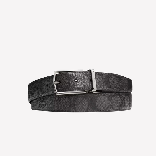 COACH Harness Buckle Reversible Belt 30mm - Charcoal Black