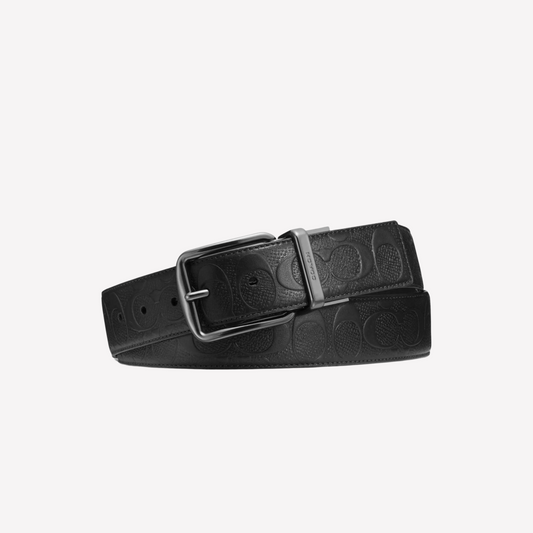 COACH Harness Buckle Reversible Belt - Black