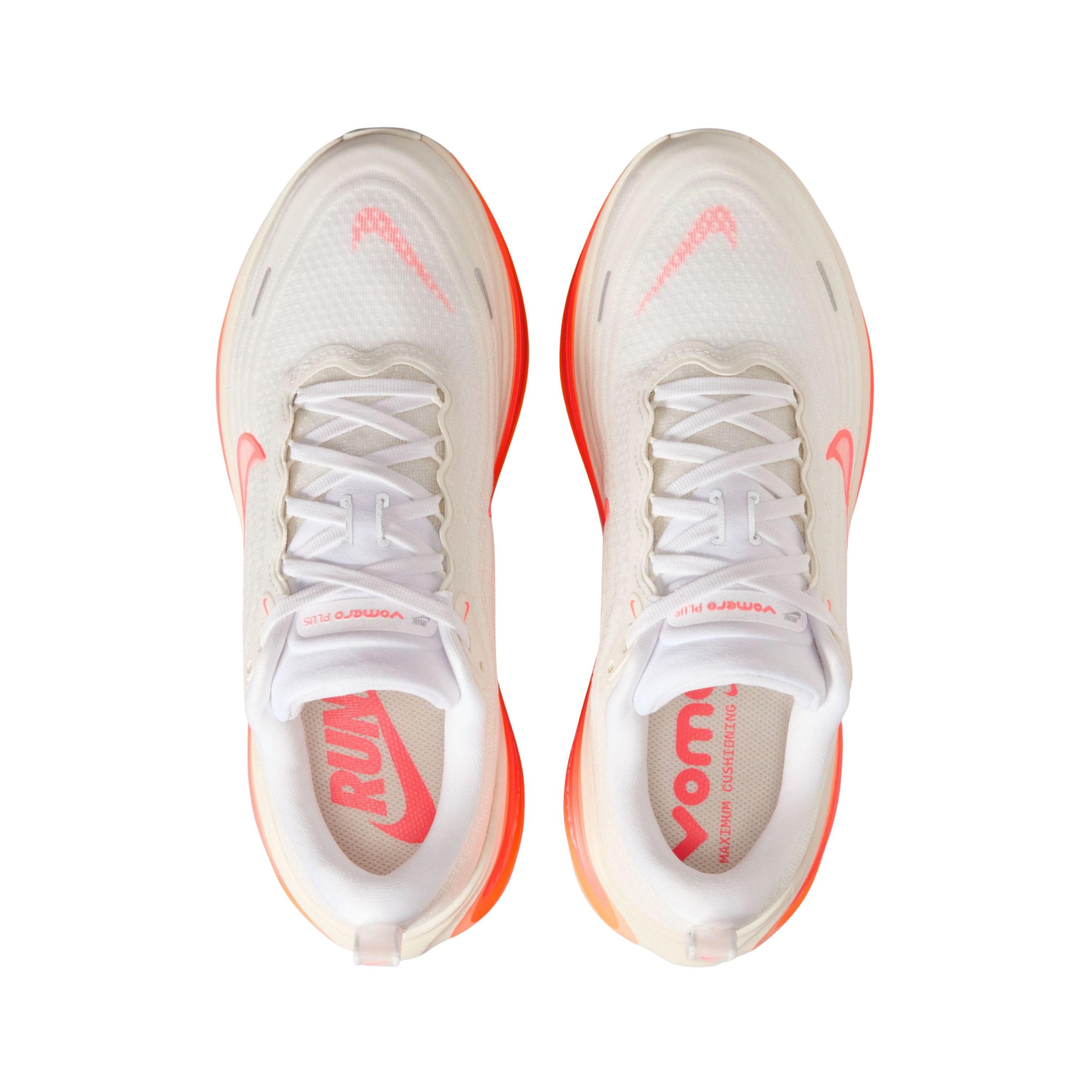 Nike Women's Vomero Plus - Sail Hot Lava Orange Pulse