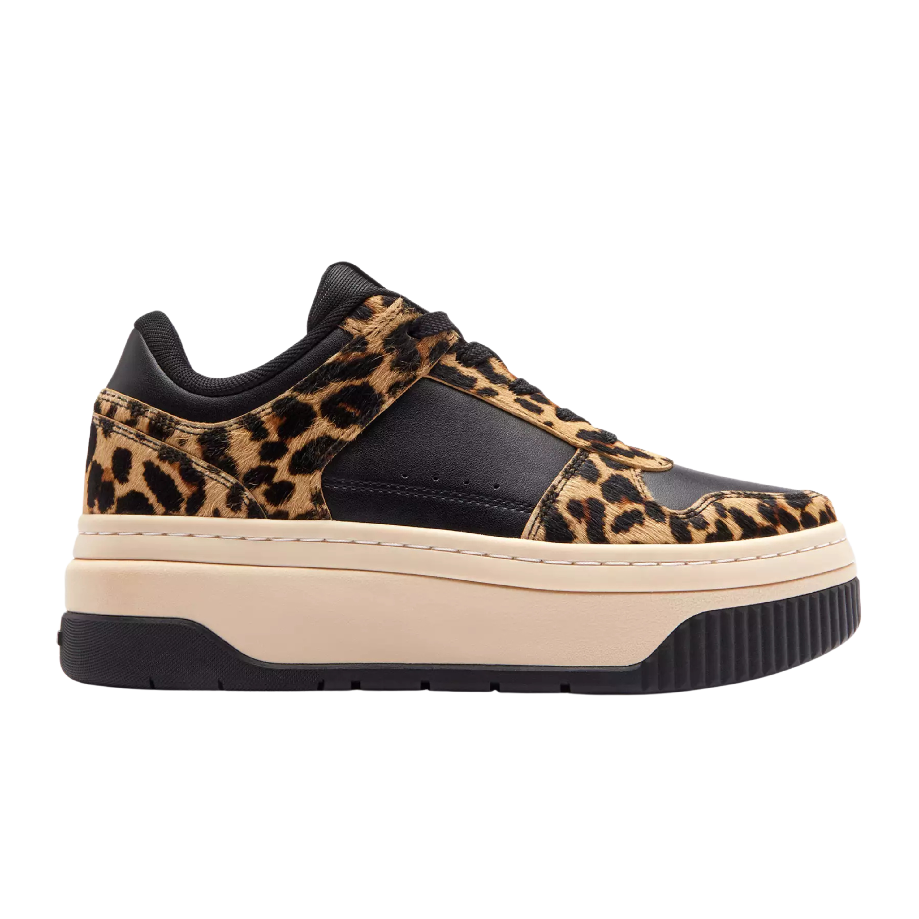 COACH Women's Platform Sneaker - Black Leopard