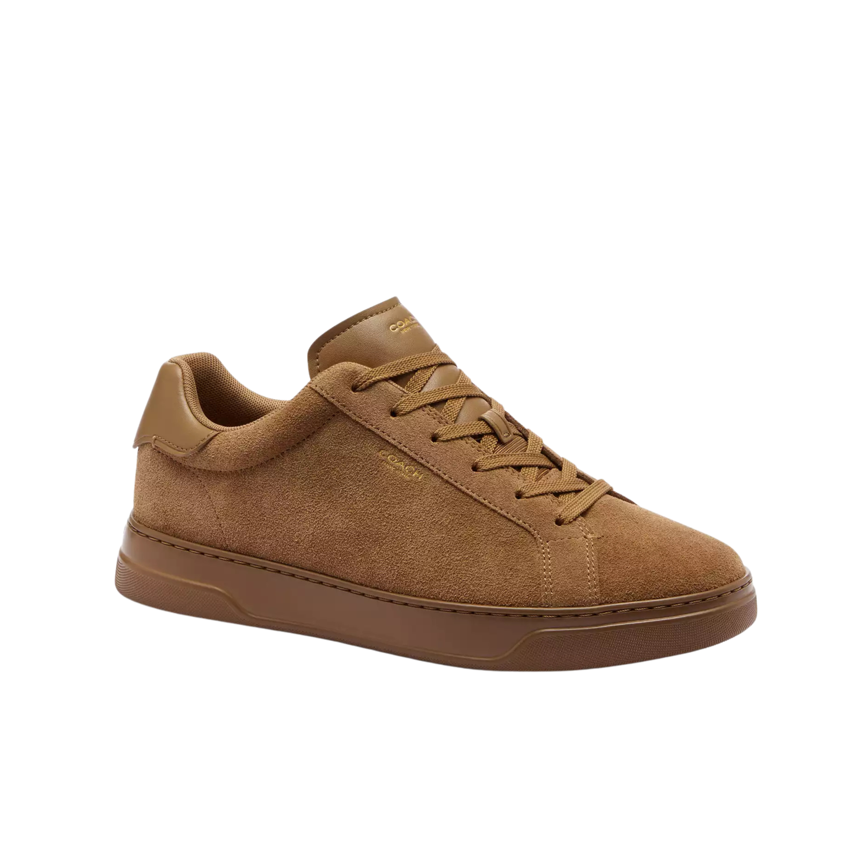 COACH Men's High Line Sneaker - Suede Coconut