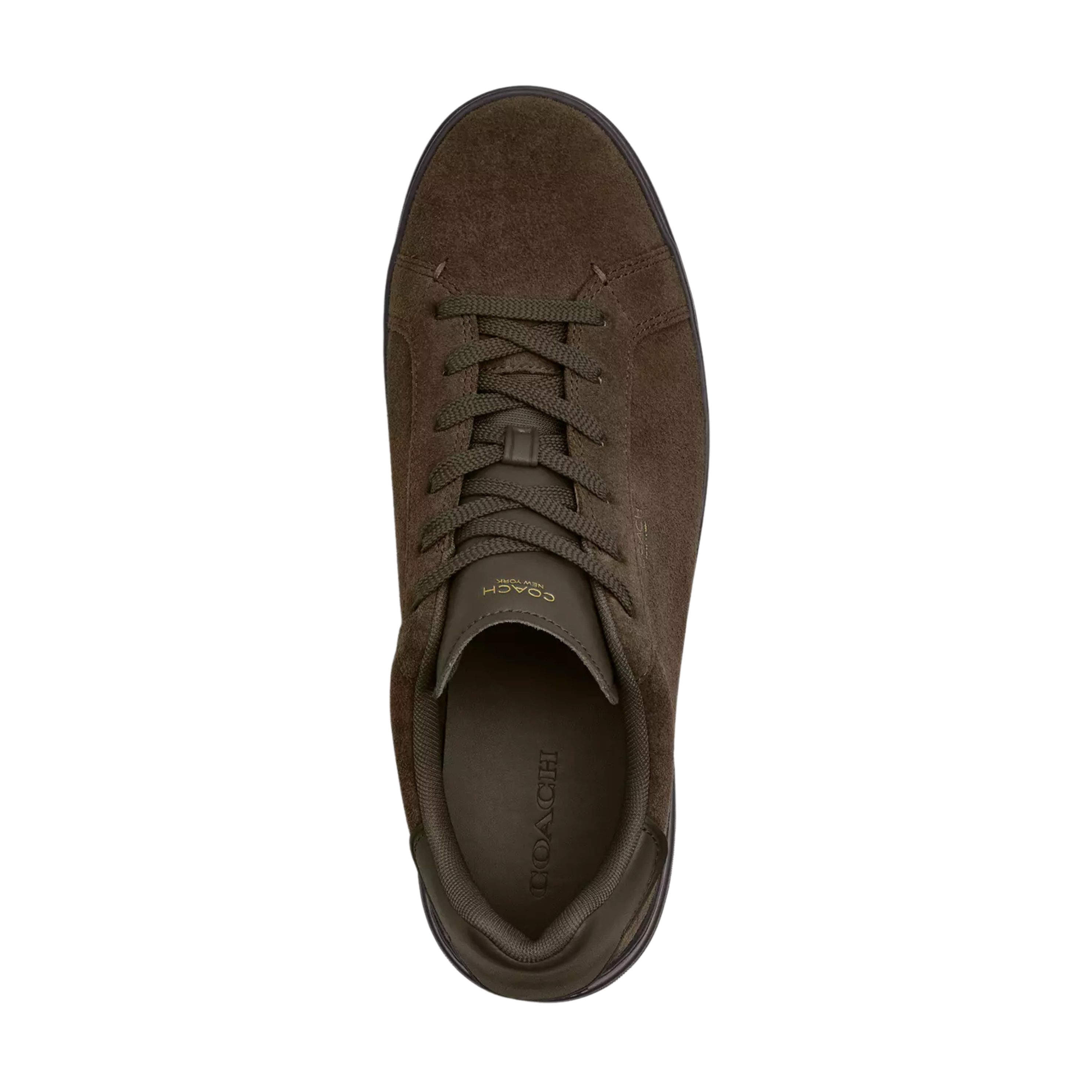 COACH Men's High Line Sneaker - Suede Olive