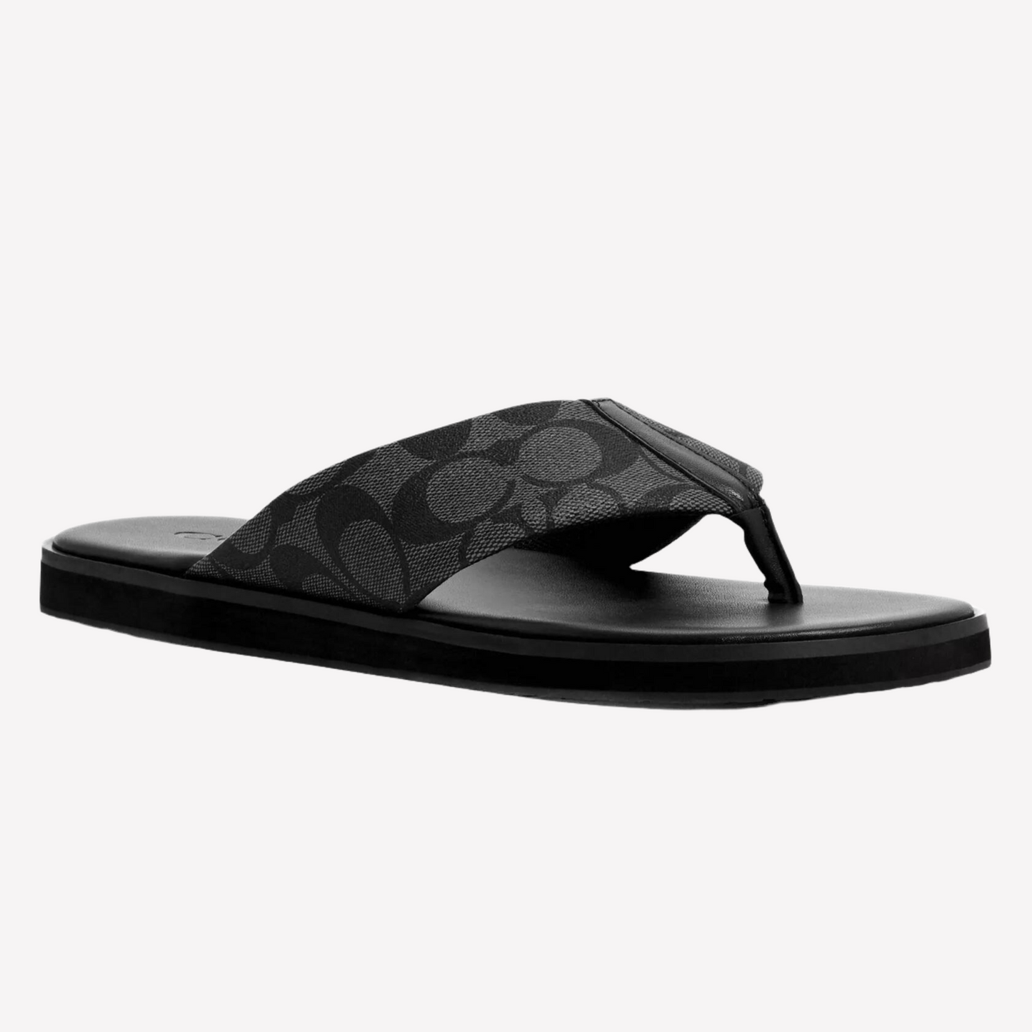 COACH Men's Signature Flip-Flops - Black