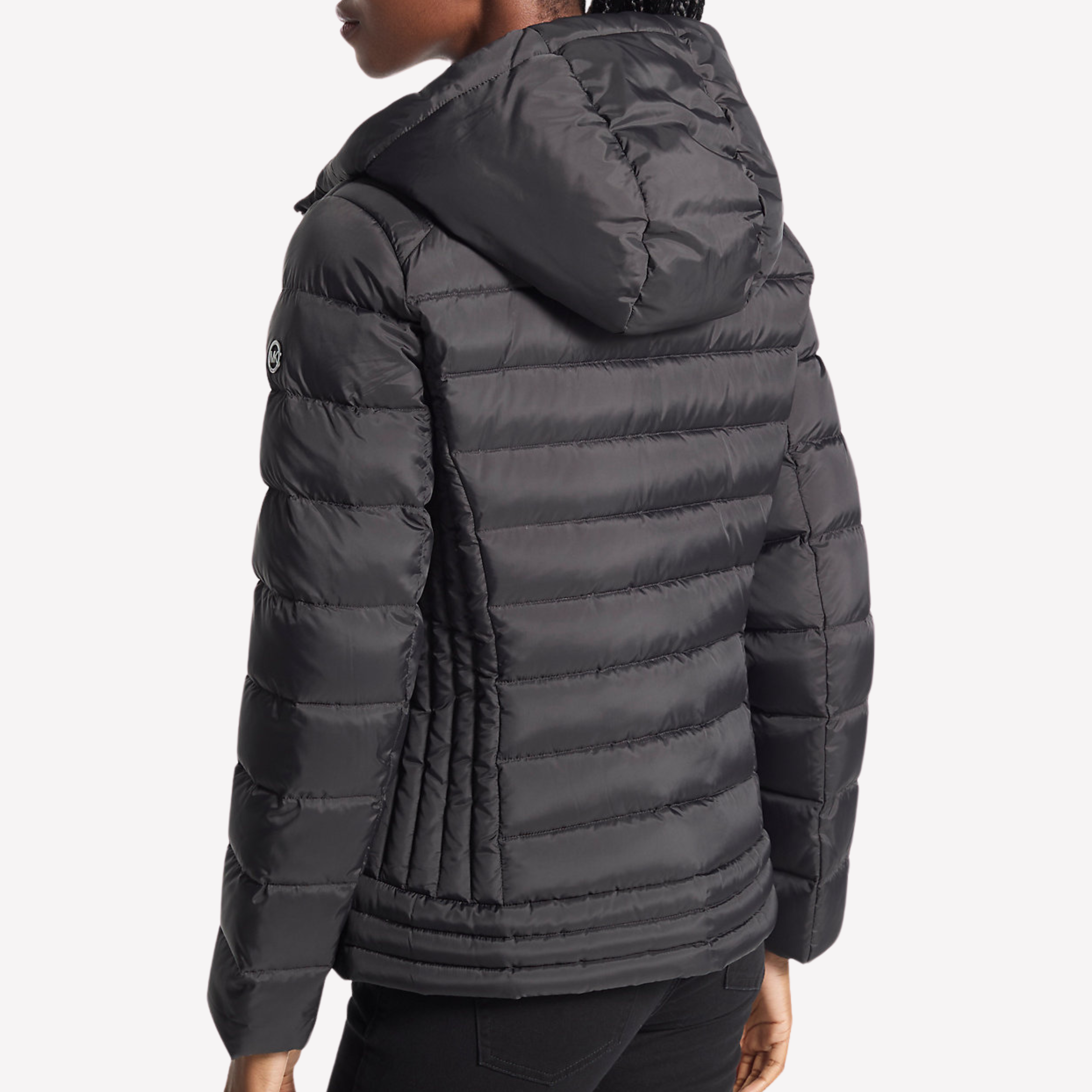 Michael Kors Women Hooded Puffer - Black