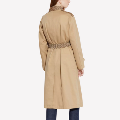 COACH Women Turnlock Trench - Classic Khaki