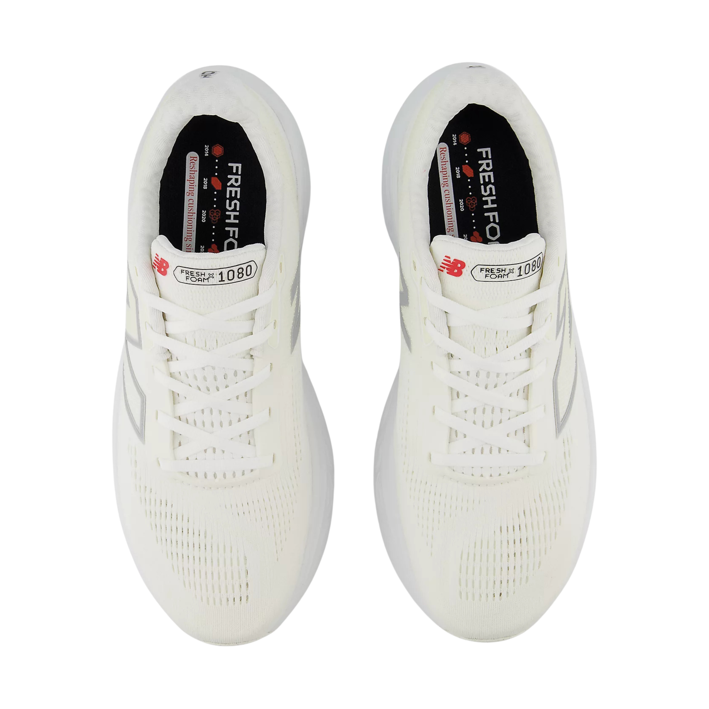 New Balance Men Fresh Foam X 1080 - White Silver Metallic