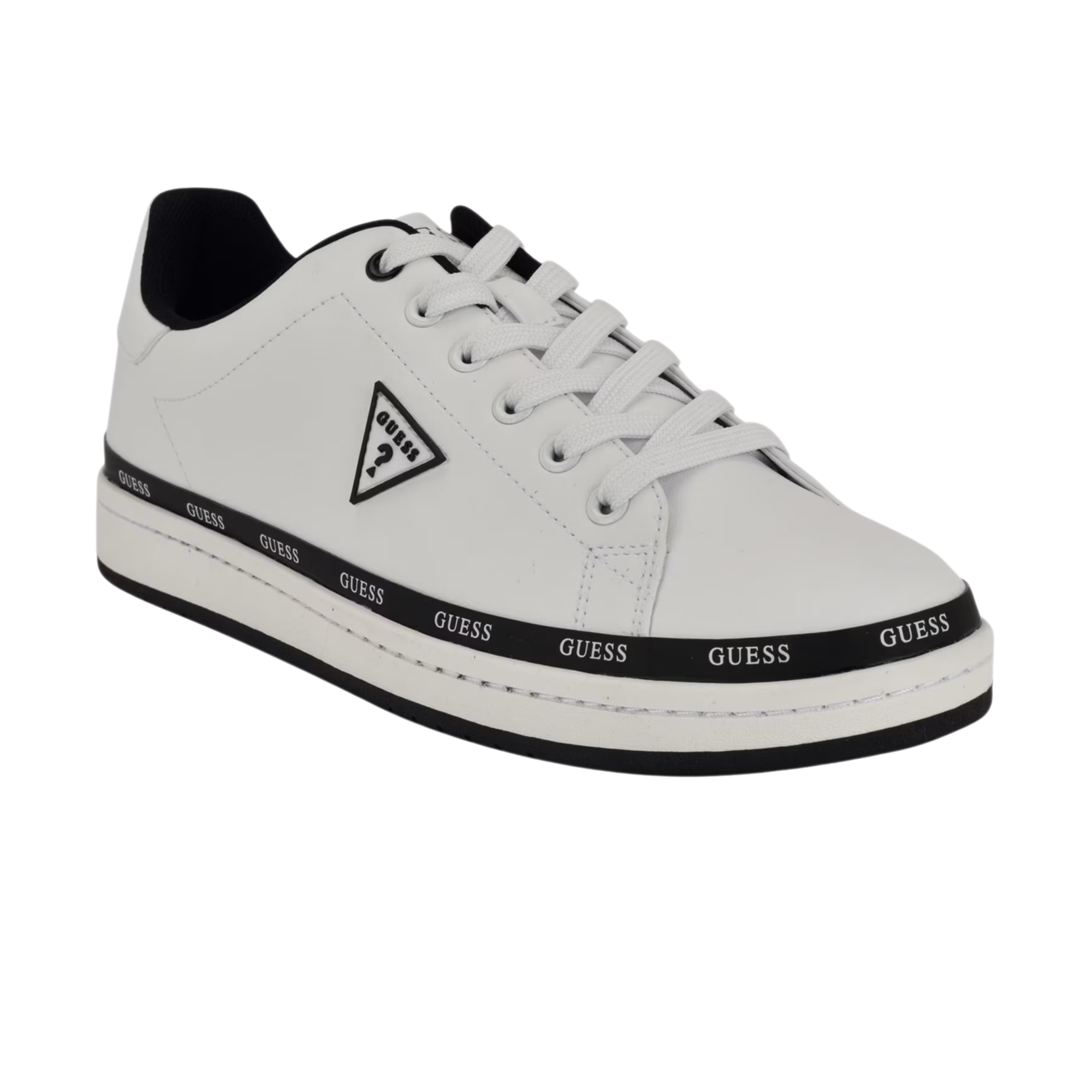 Guess Men Lovis Logo Low-Top - White