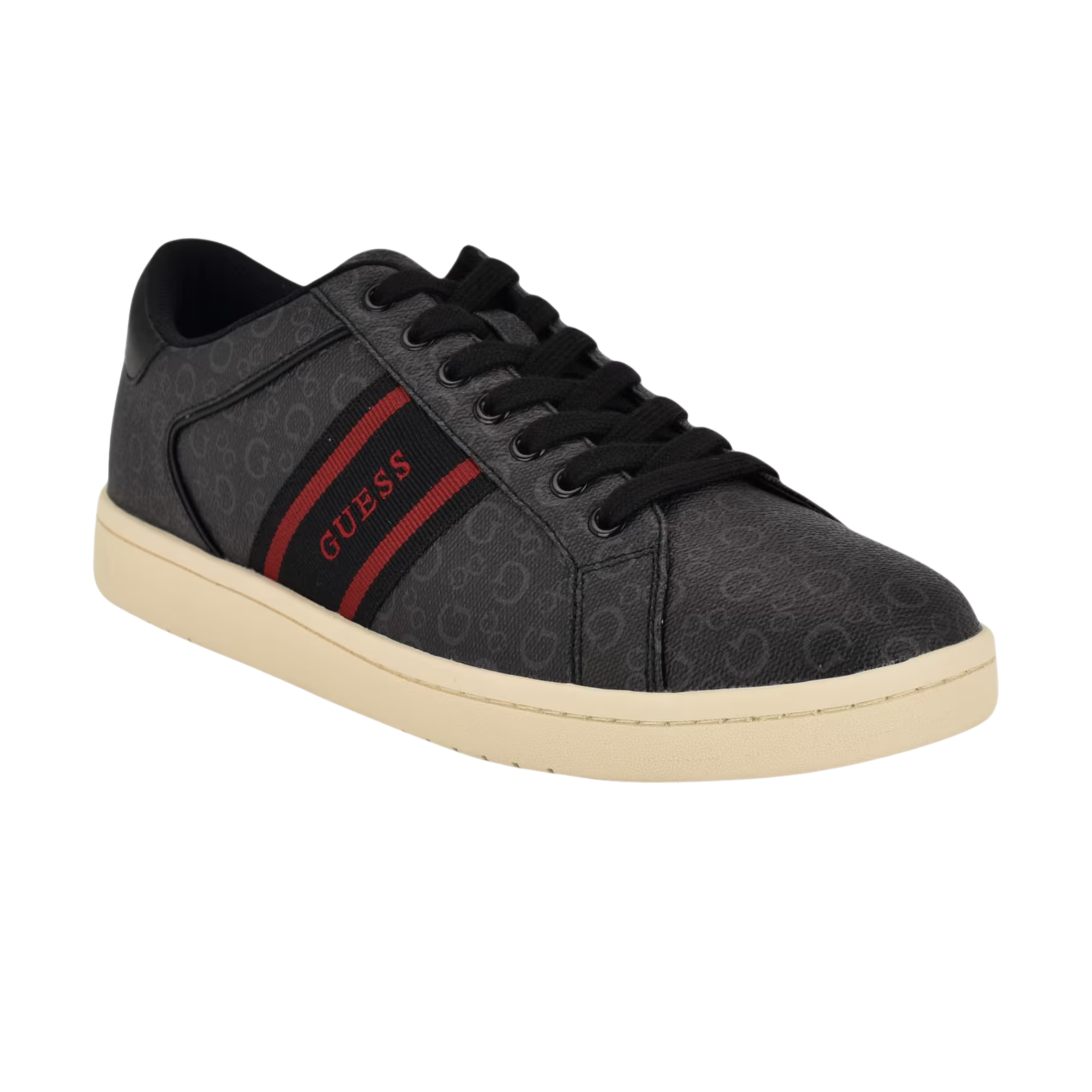 Guess Men Locey Striped Low-Top - Black