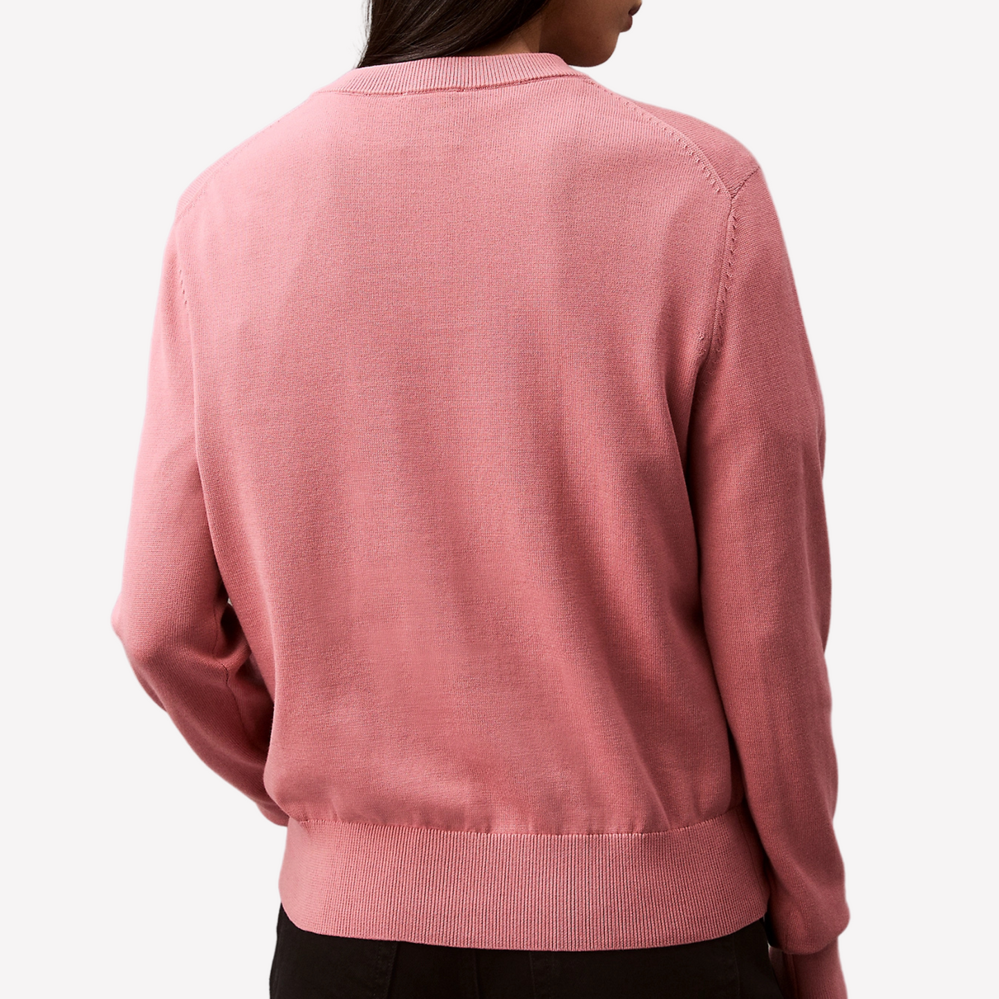 Calvin Klein Women Smooth Cotton Sweater - Dusty Rose