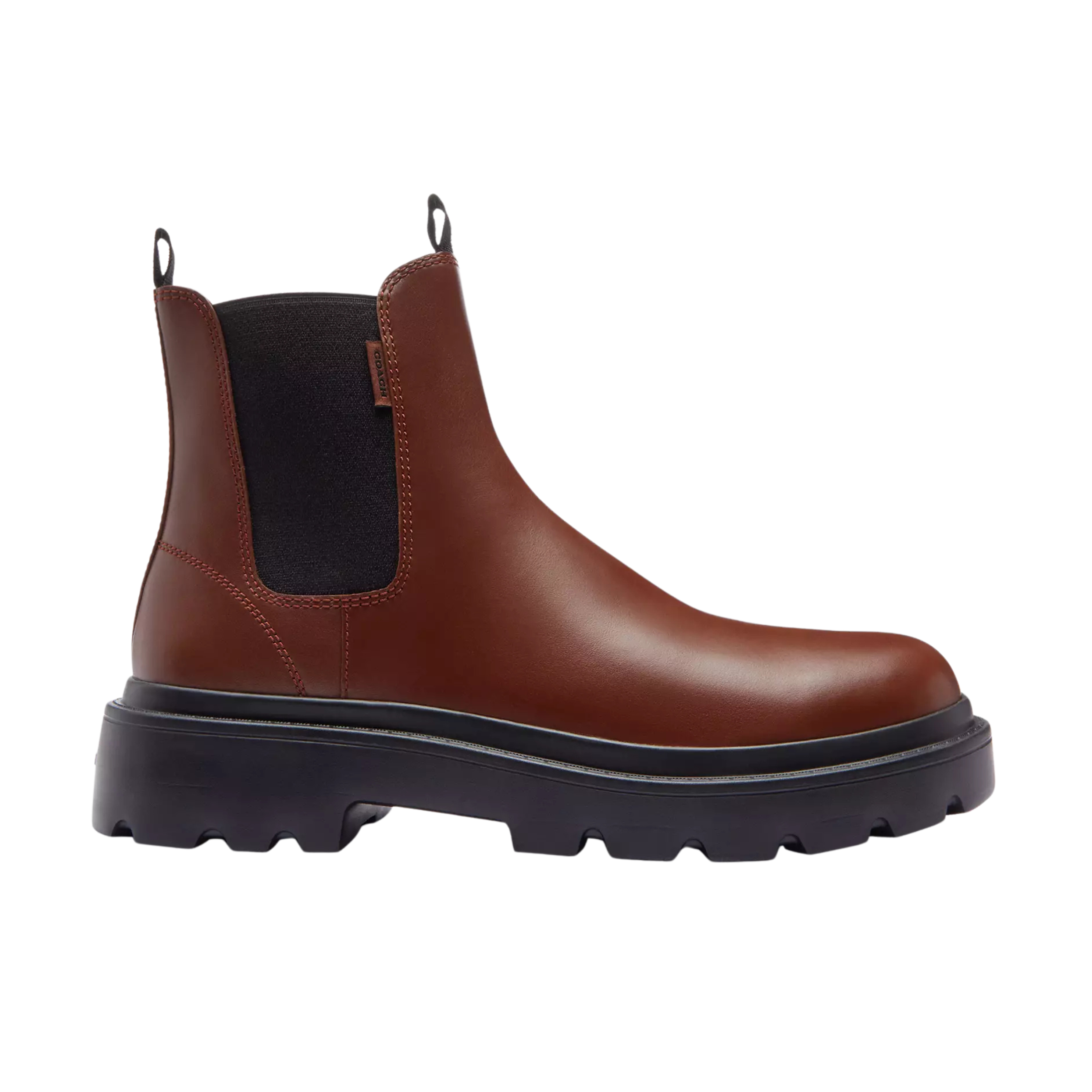 COACH Men's Chelsea Boot - Vintage Brown Black