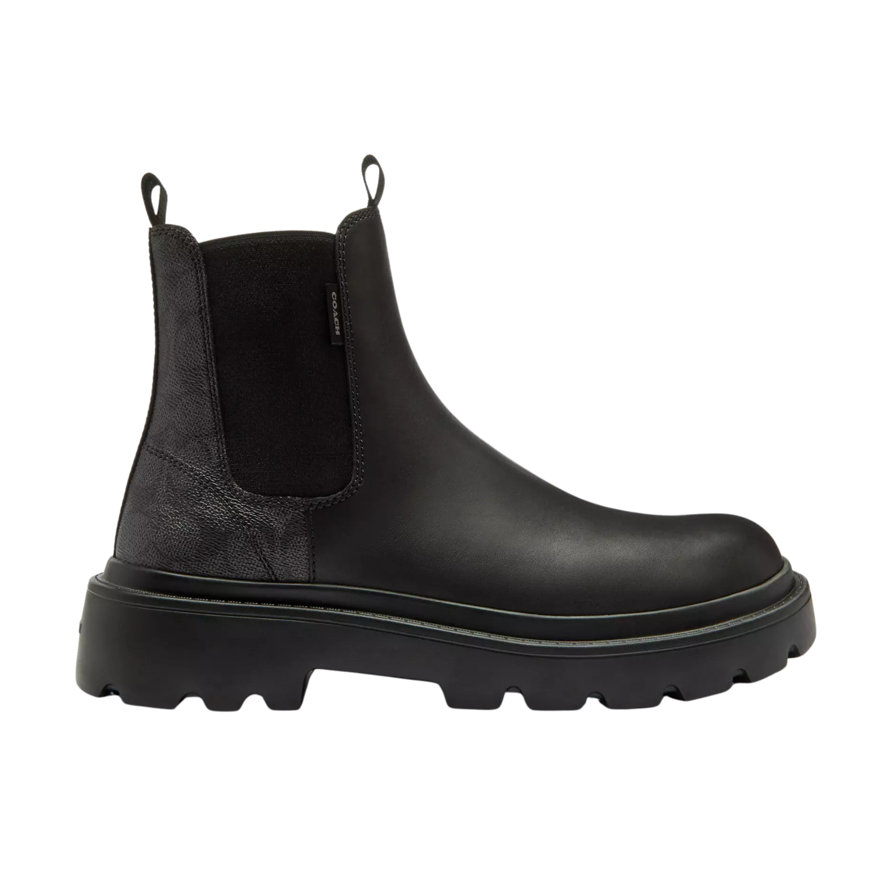 COACH Men's Chelsea Boot - Charcoal Black