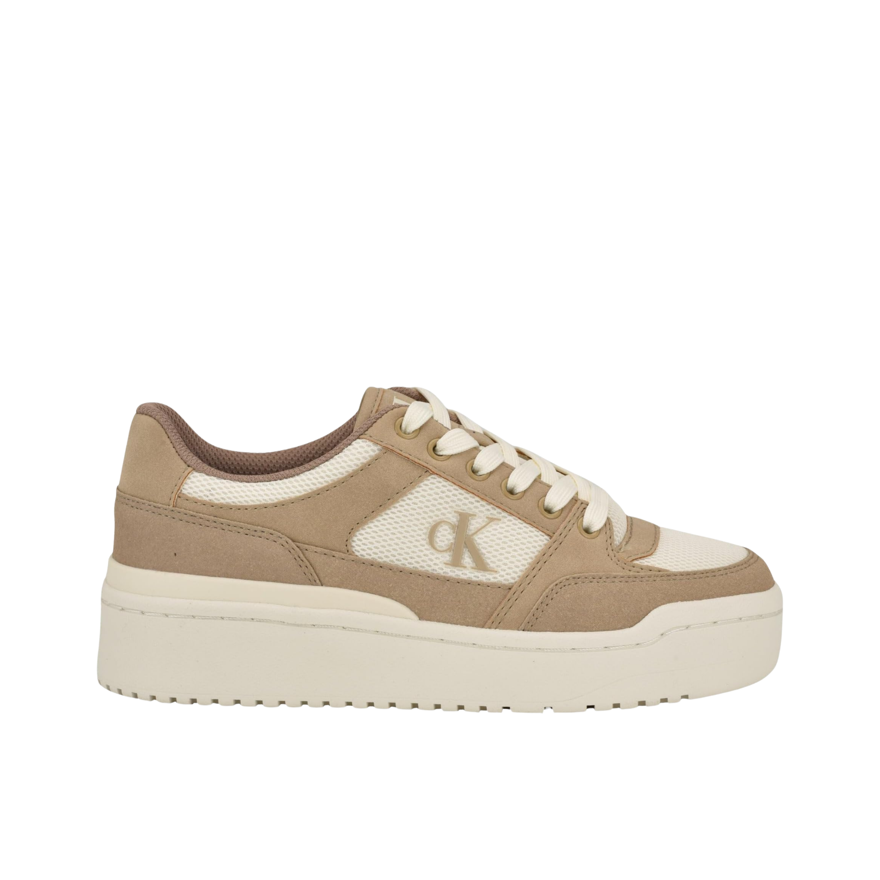 Calvin Klein Women Alondra Sneaker - Light Natural Multi