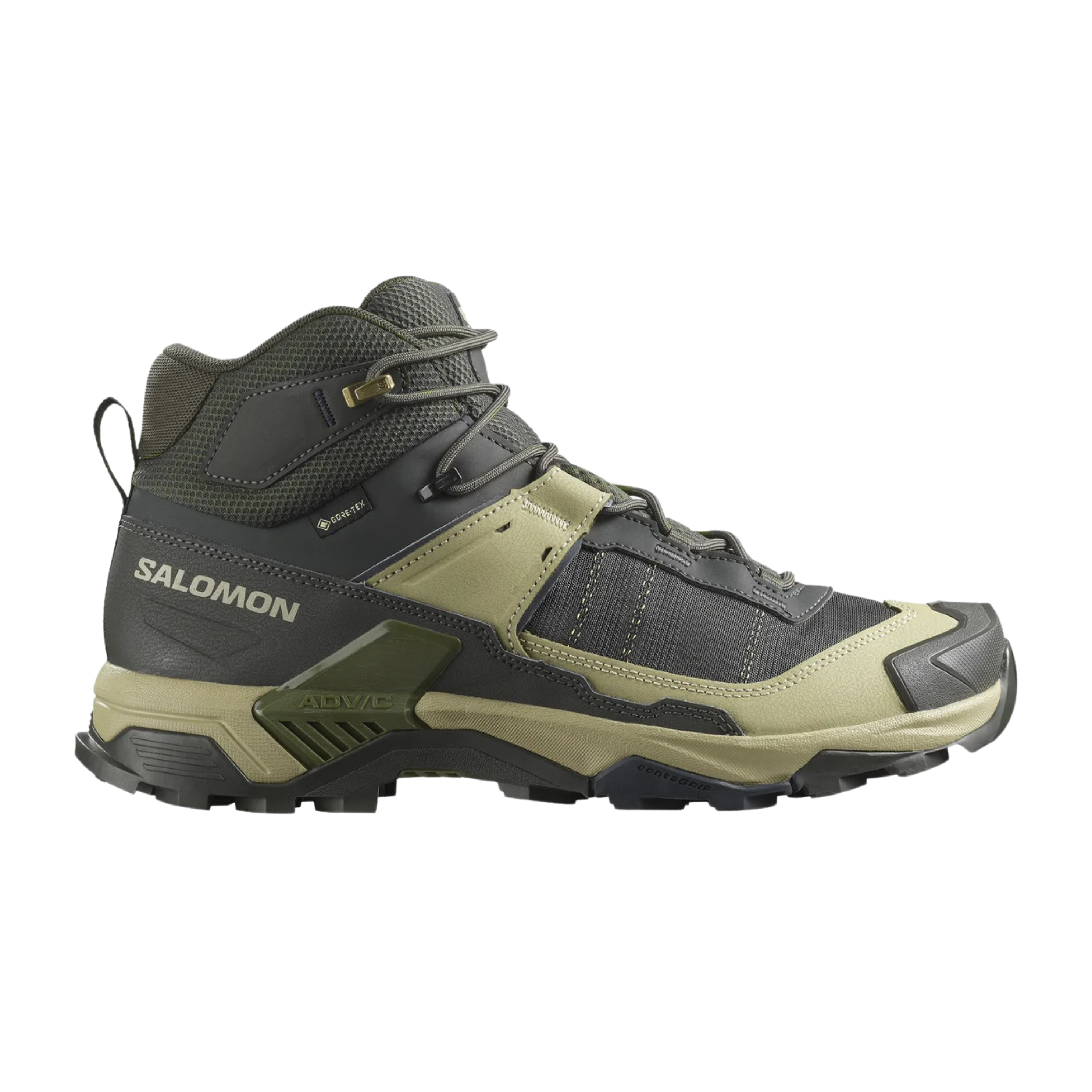 Salomon Men X Ultra 5 Mid Gore-Tex - Peat Gray Green