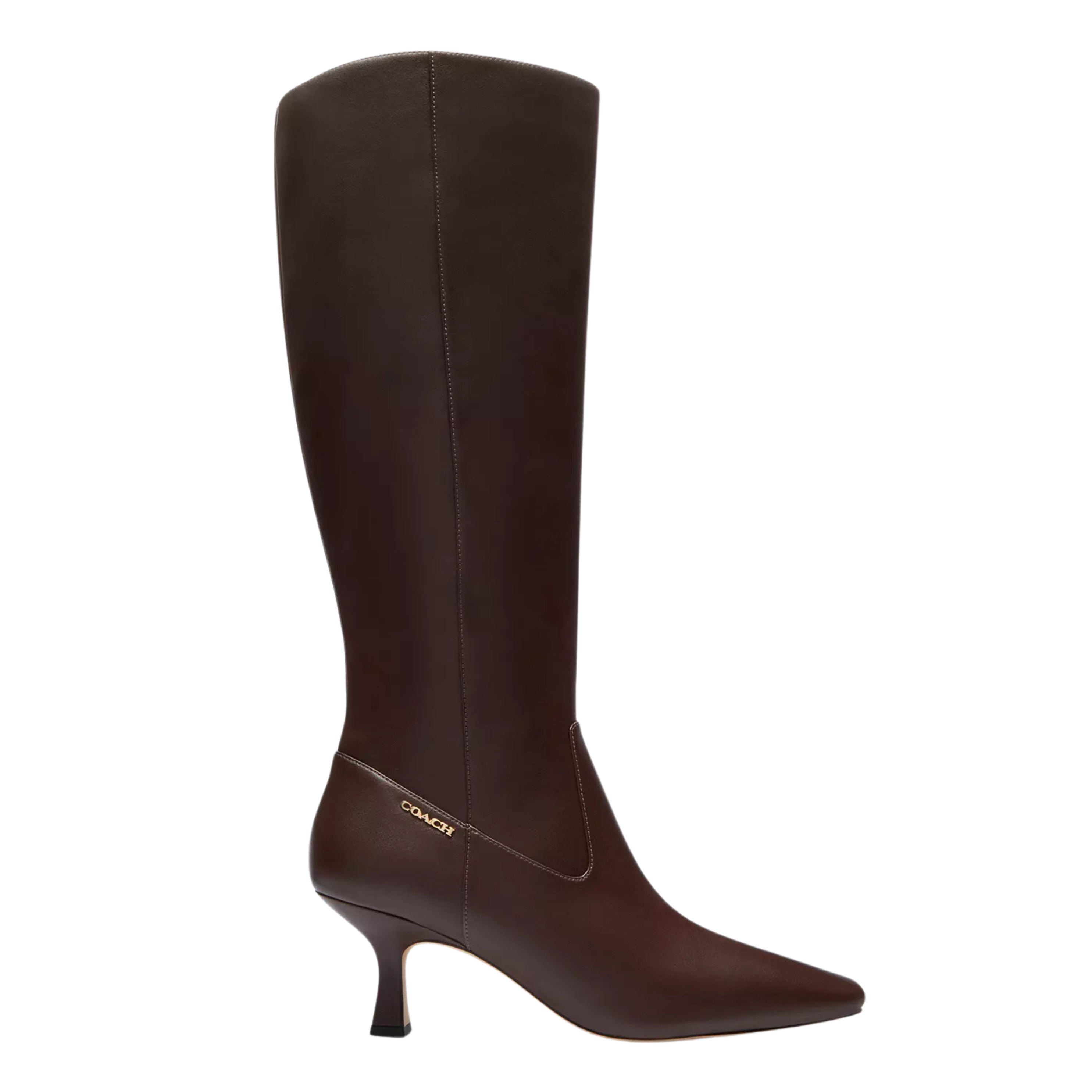 COACH Women's Kitten Heel Tall Boot - Maple
