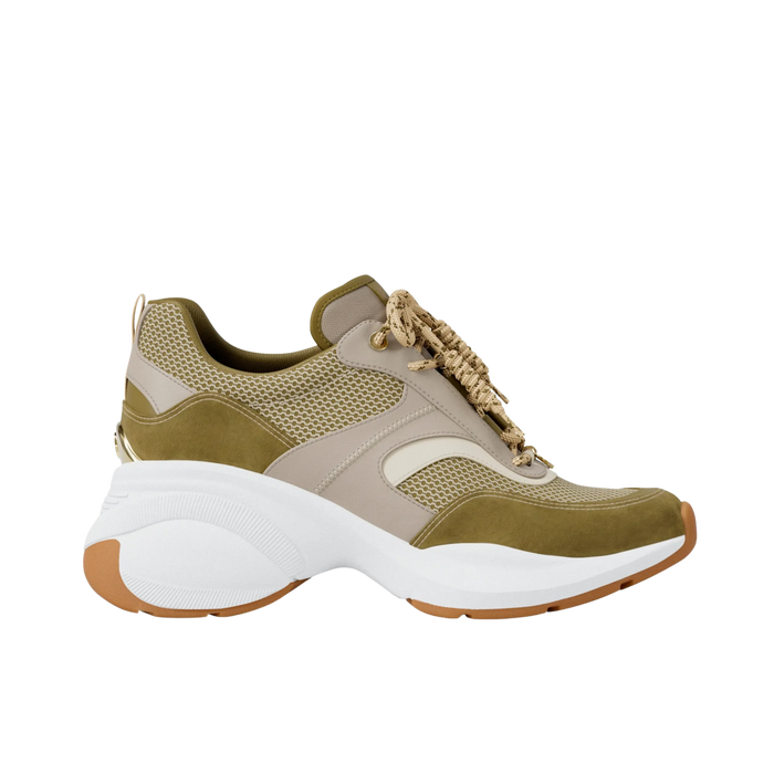 Michael Kors Women Kaia Mixed Media Trainer - Oregano Multi