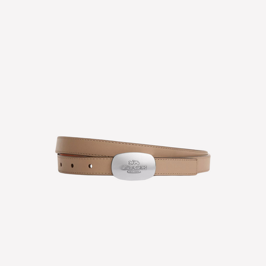 COACH Eliza Reversible Belt 18 Mm - Taupe Redwood