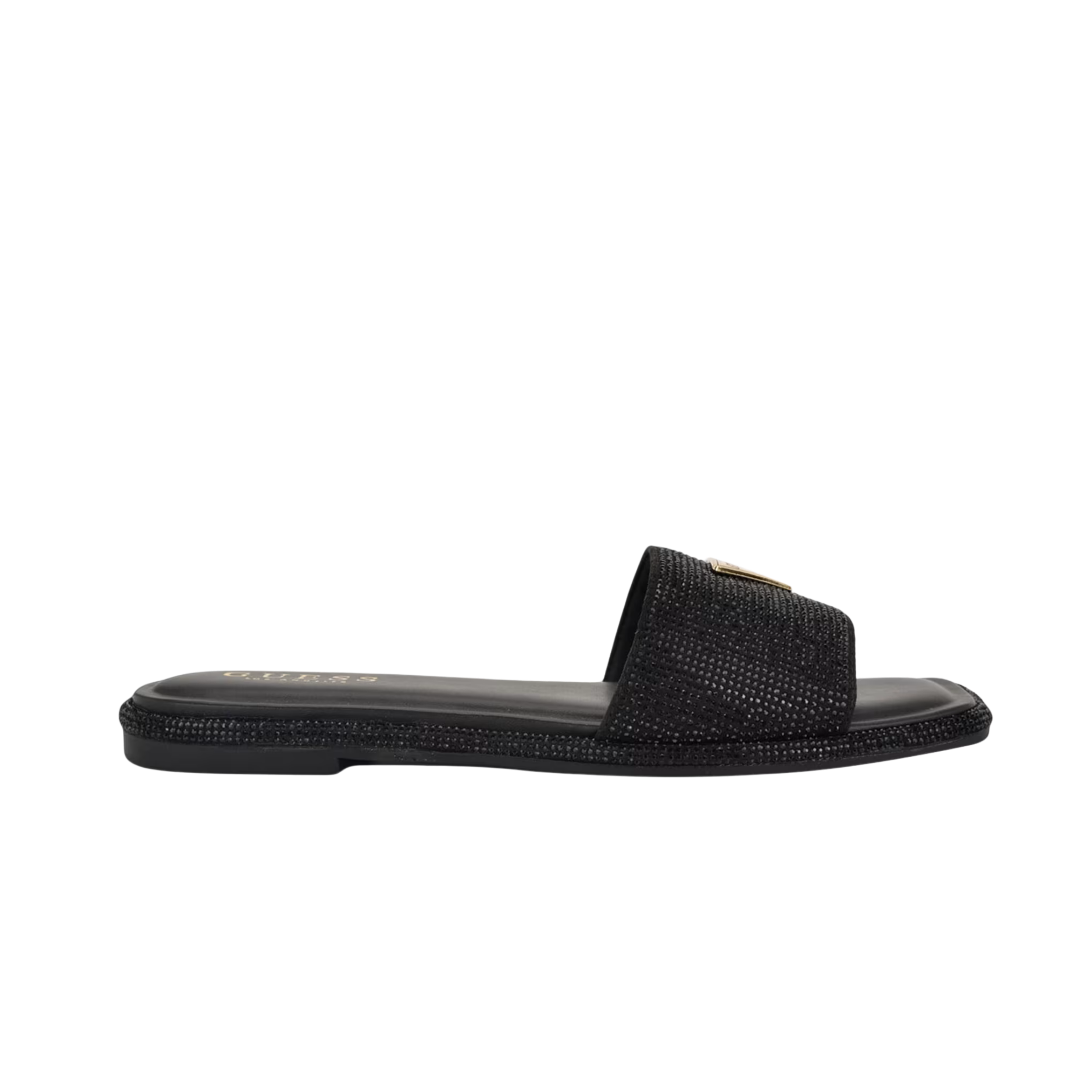 Guess Women Tahleas Rhinestone Sandals - Black