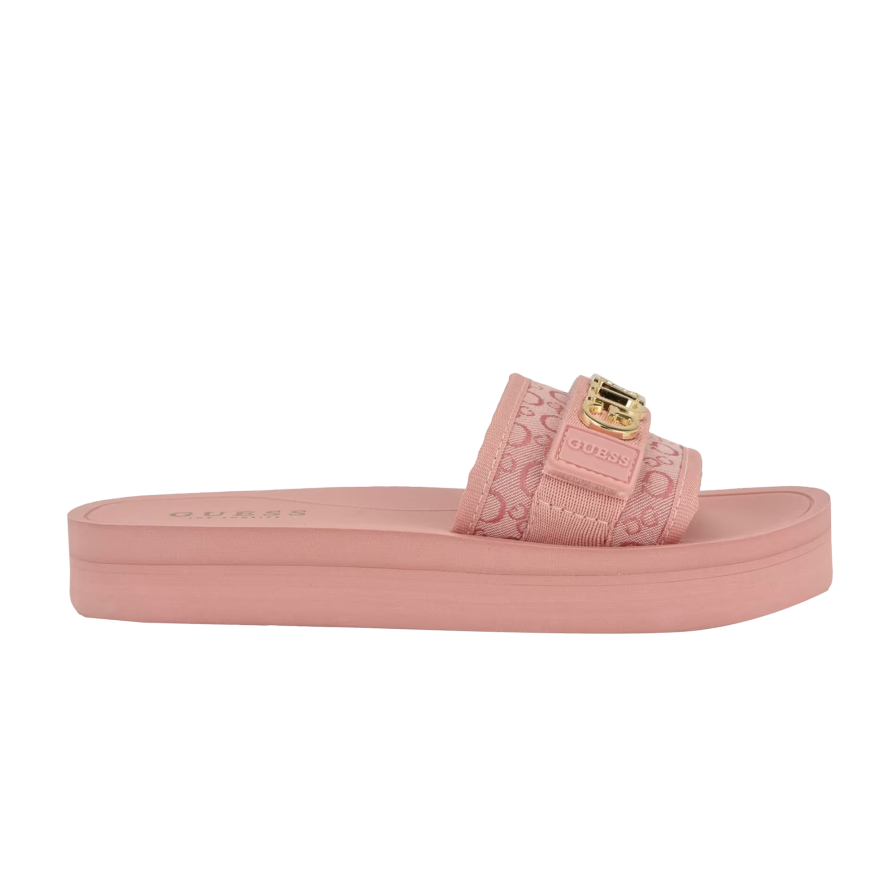Guess Women Peers Logo Slide Sandals - Pink