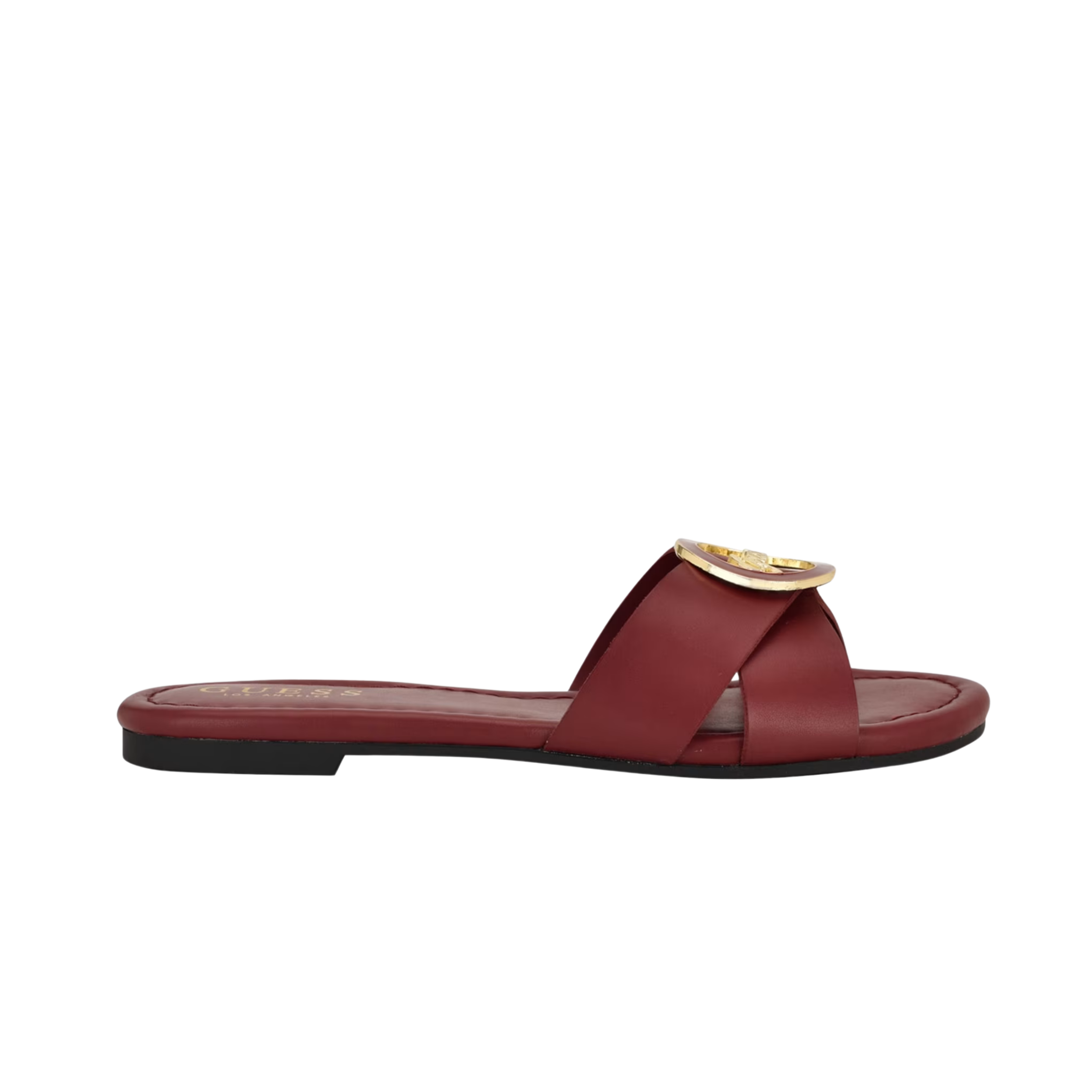 Guess Women Lydia Signature Slide Sandals - Red
