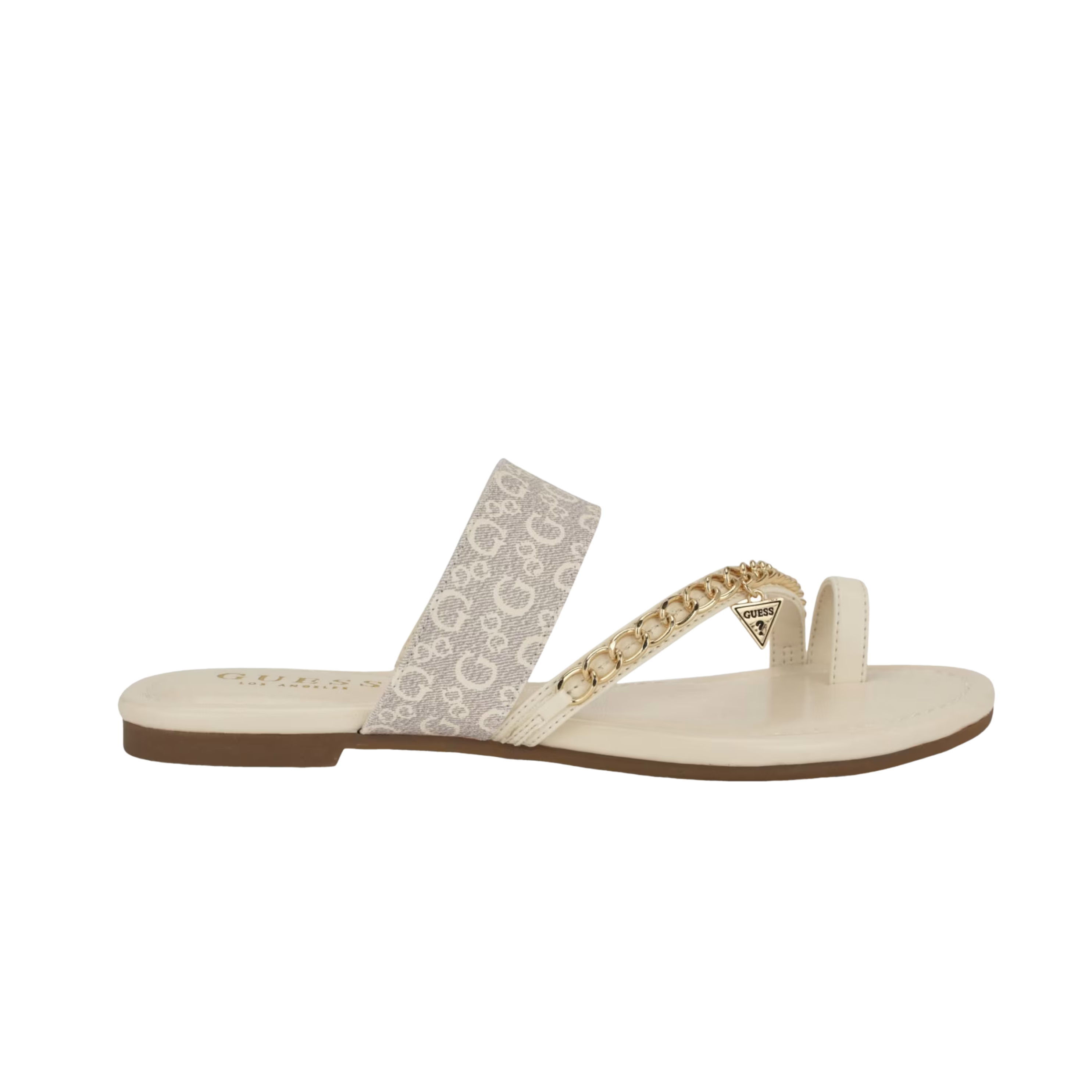 Guess Women Levvia Chain Sandals - Off White