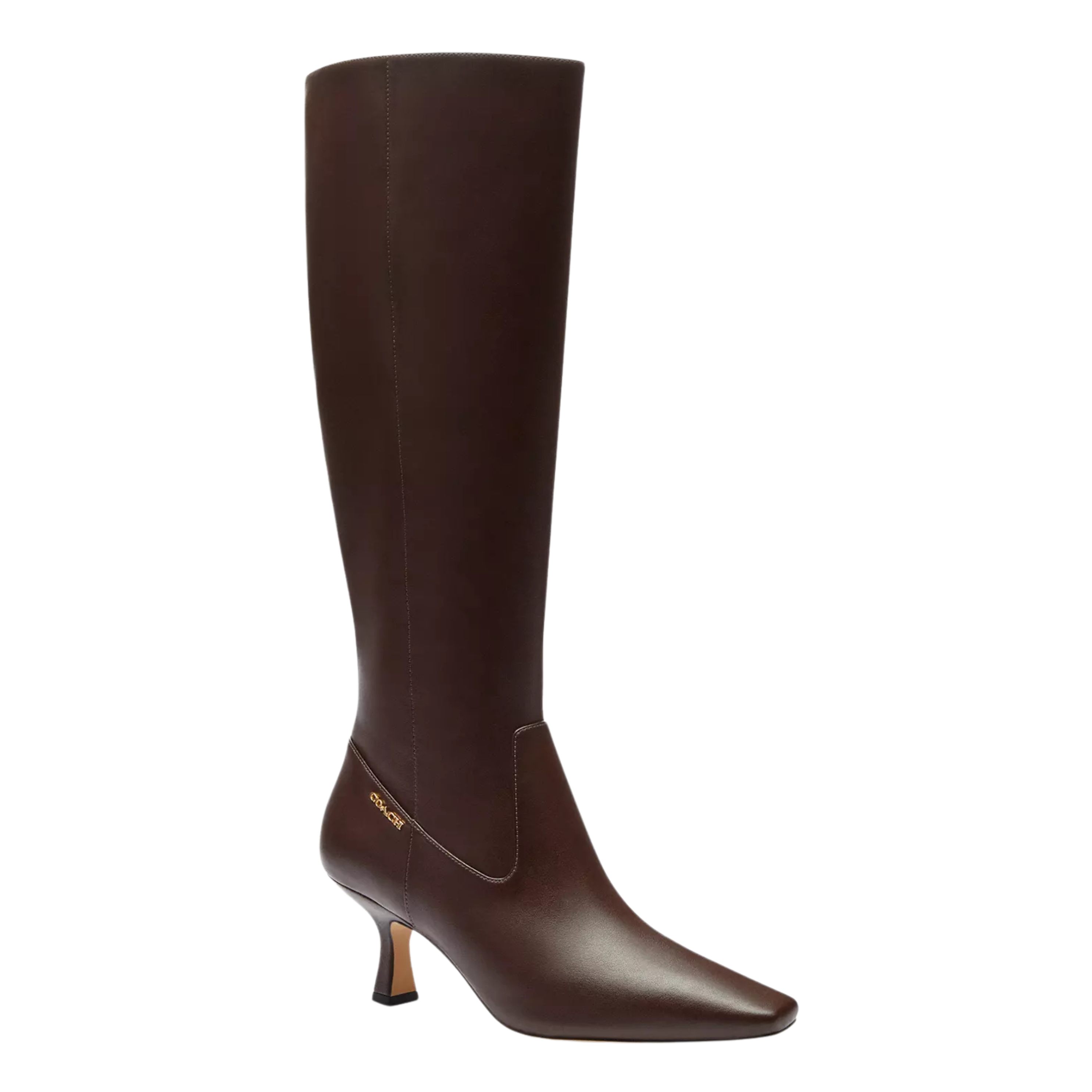 COACH Women's Kitten Heel Tall Boot - Maple