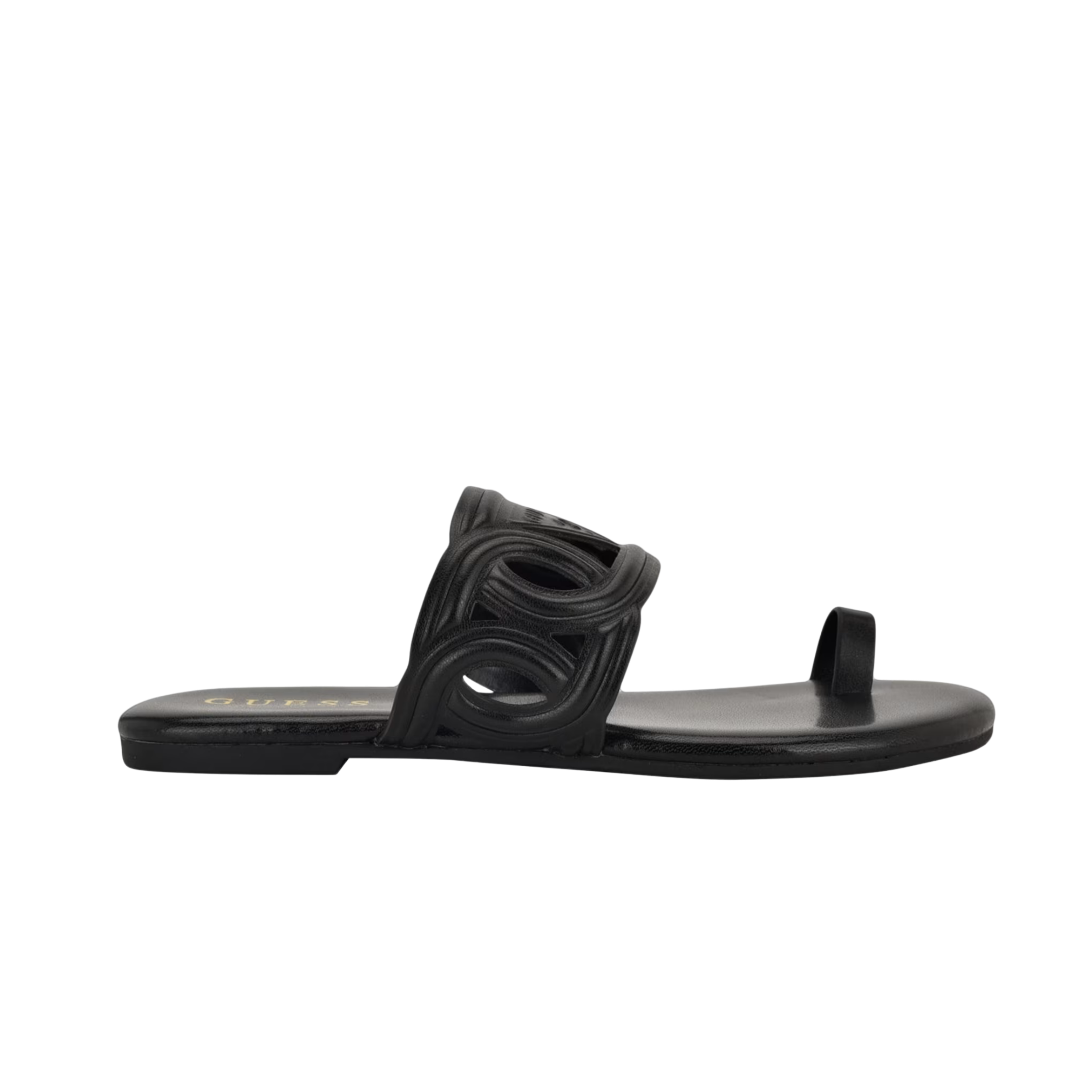 Guess Women Loons Cutout Toe-Ring Sandals - Black