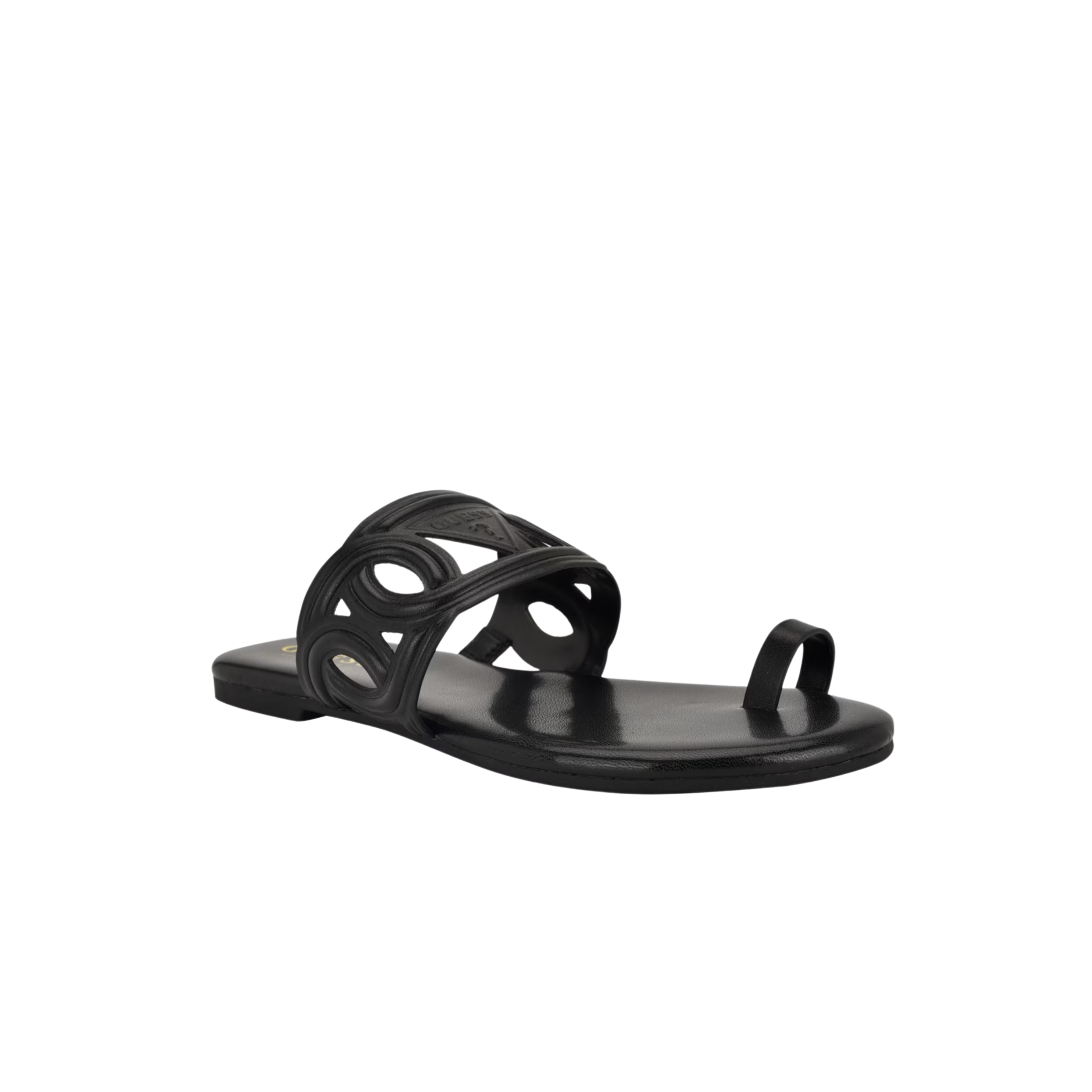 Guess Women Loons Cutout Toe-Ring Sandals - Black